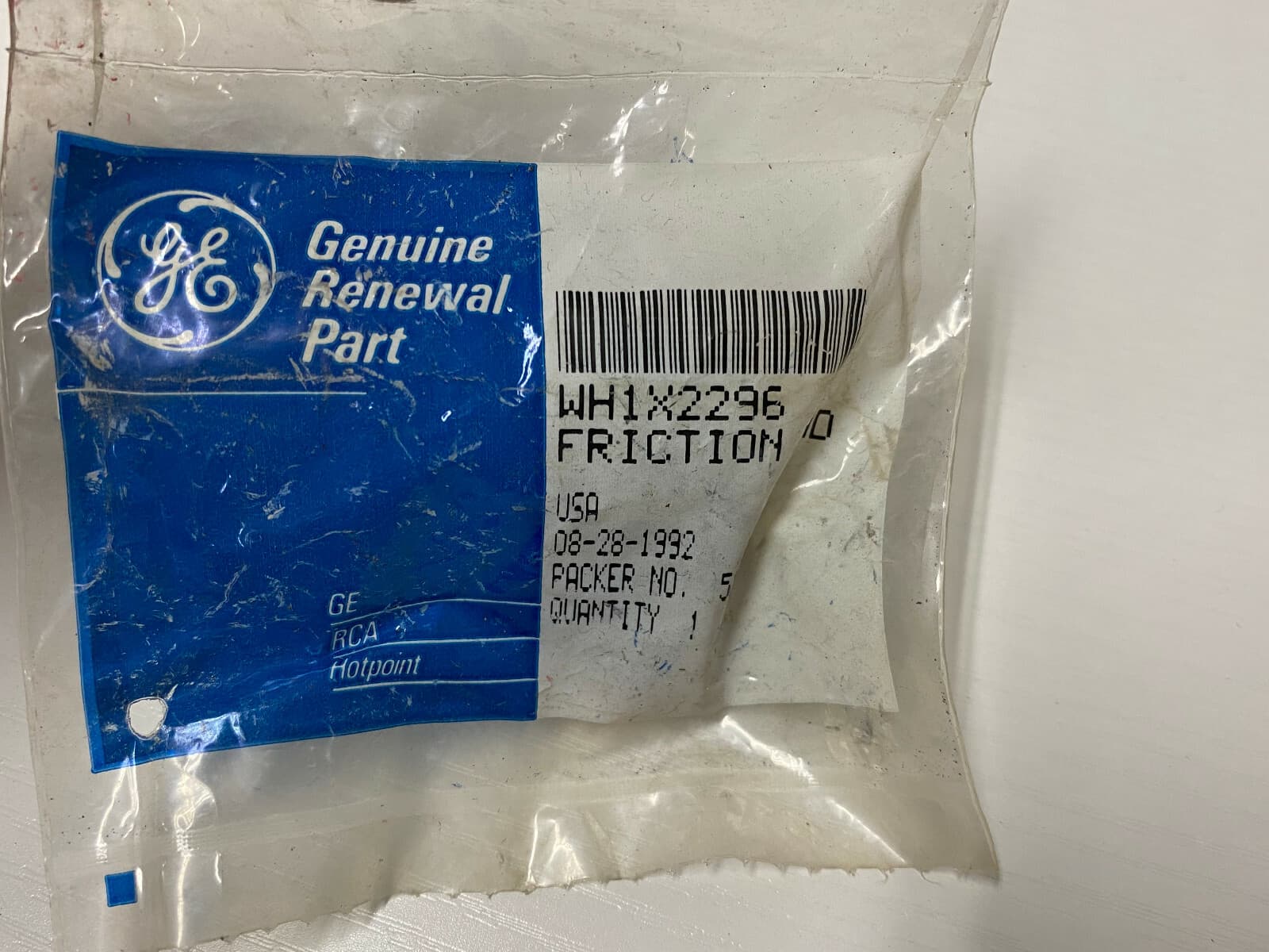 New OEM GE Washer Friction Pad WH1X2296 — thumbnail 4