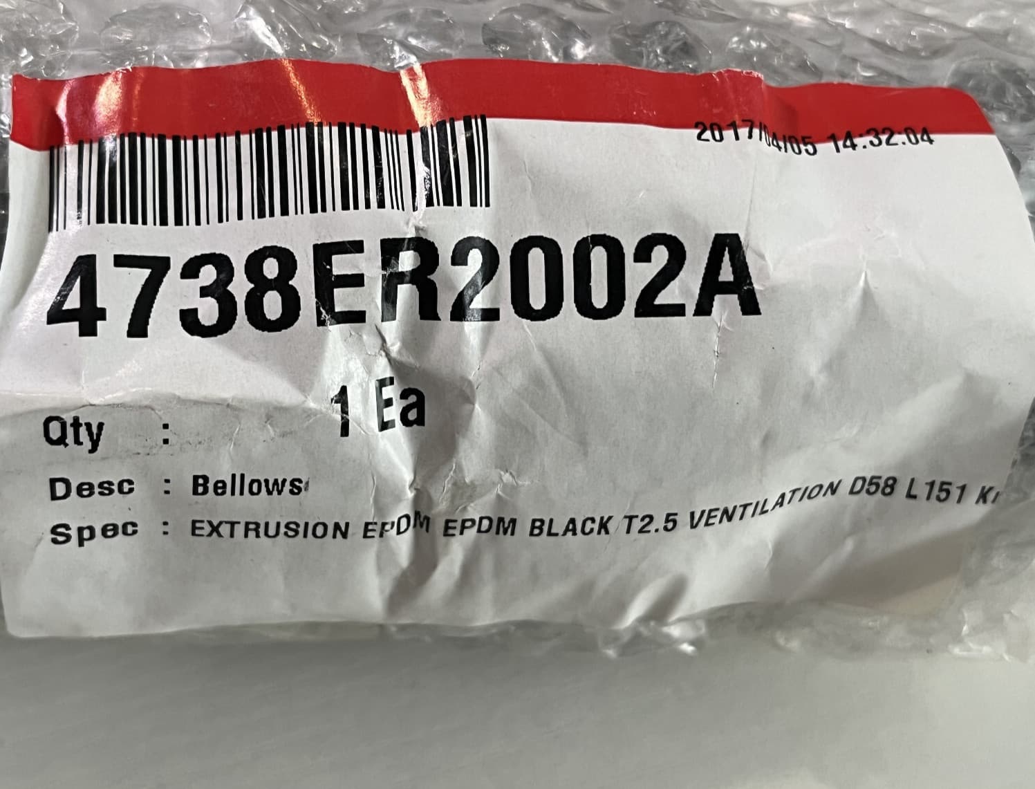 New Genuine OEM LG Washer Washer Hose 4738ER2002A — thumbnail 3