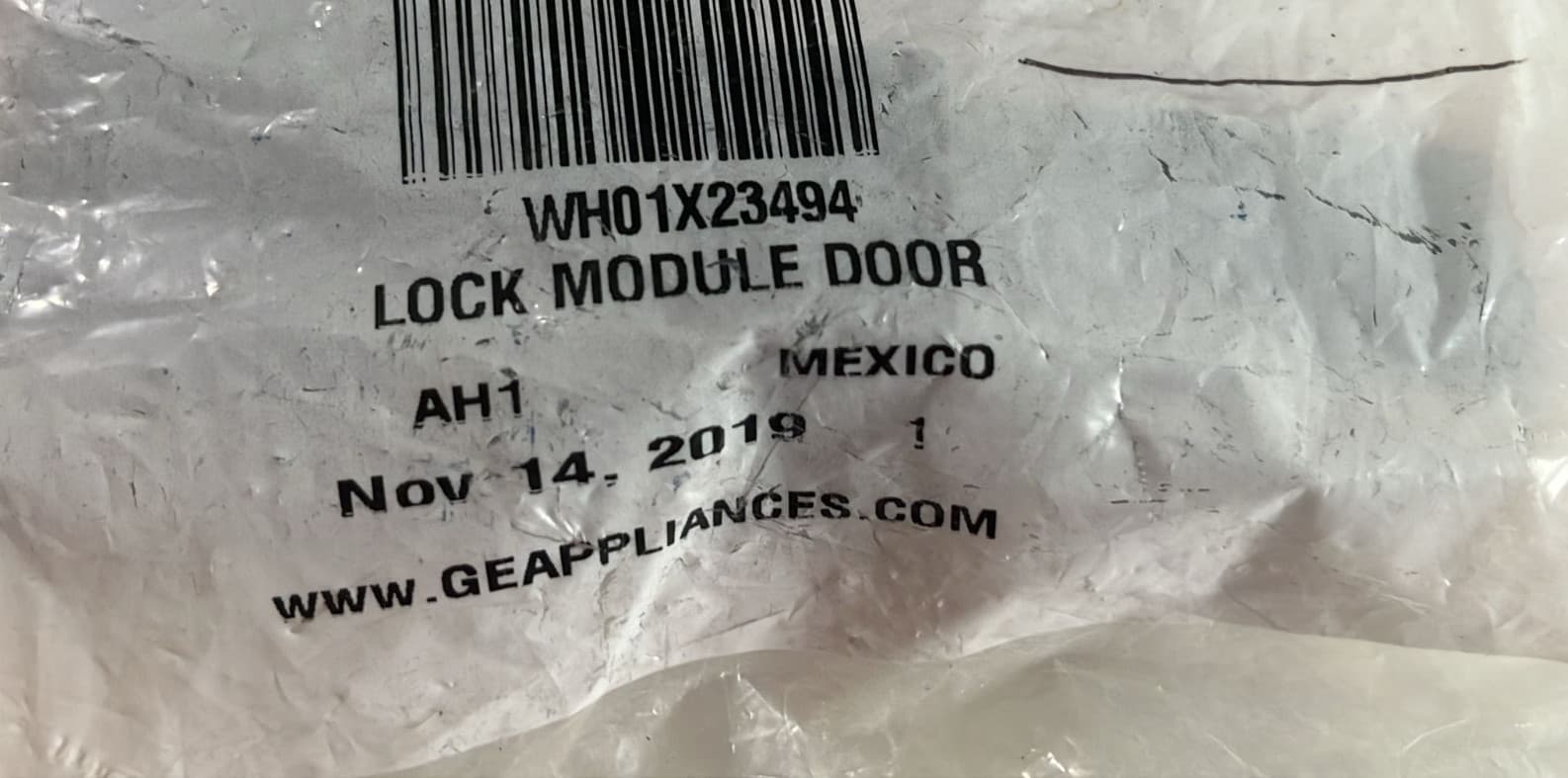 New Genuine OEM GE Washer Door Lock Module WH01X23494 — thumbnail 2