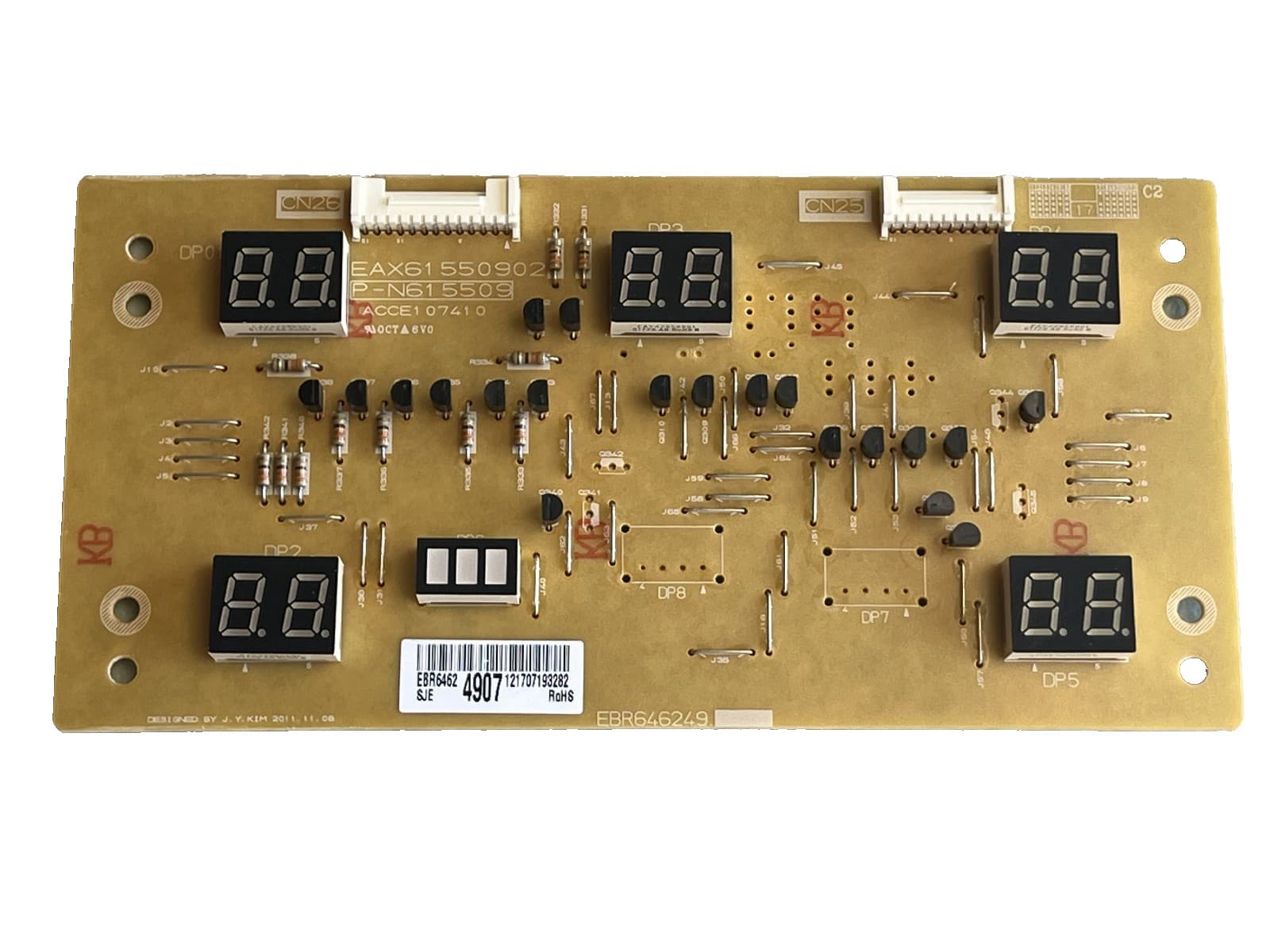 EBR64624906 EBR64624907 OEM LG Range Display Control Board Assembly New Genuine — thumbnail 6