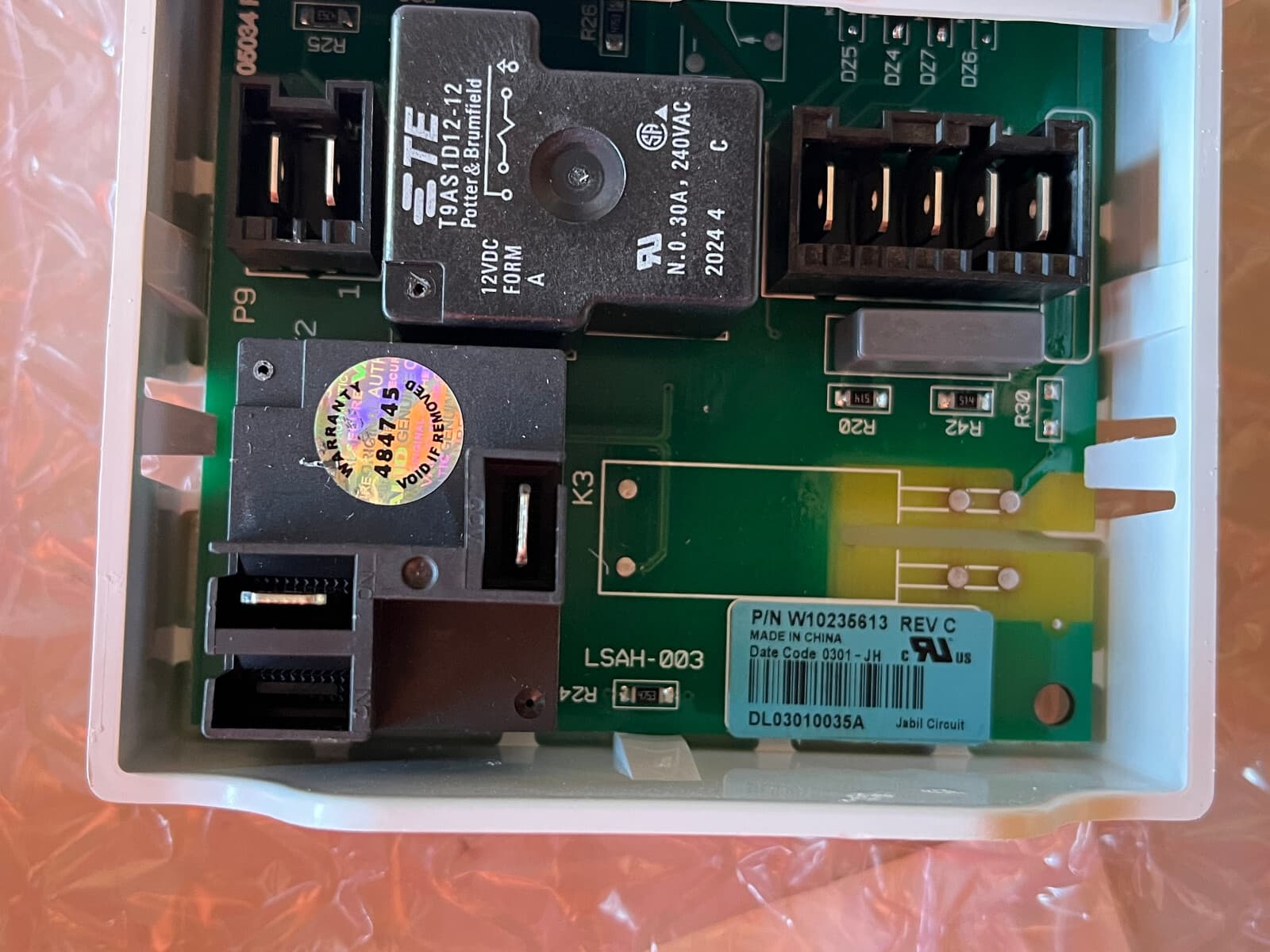 New Genuine Whirlpool Dryer Electronic Control Board WPW10235613 — thumbnail 4