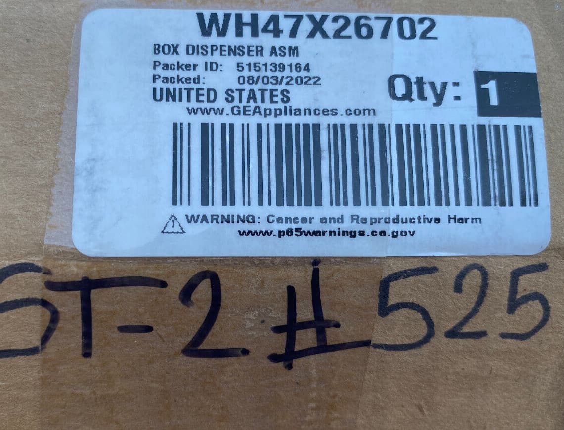 New Genuine OEM GE  Washer Dispenser Drawer WH47X26702 — thumbnail 5