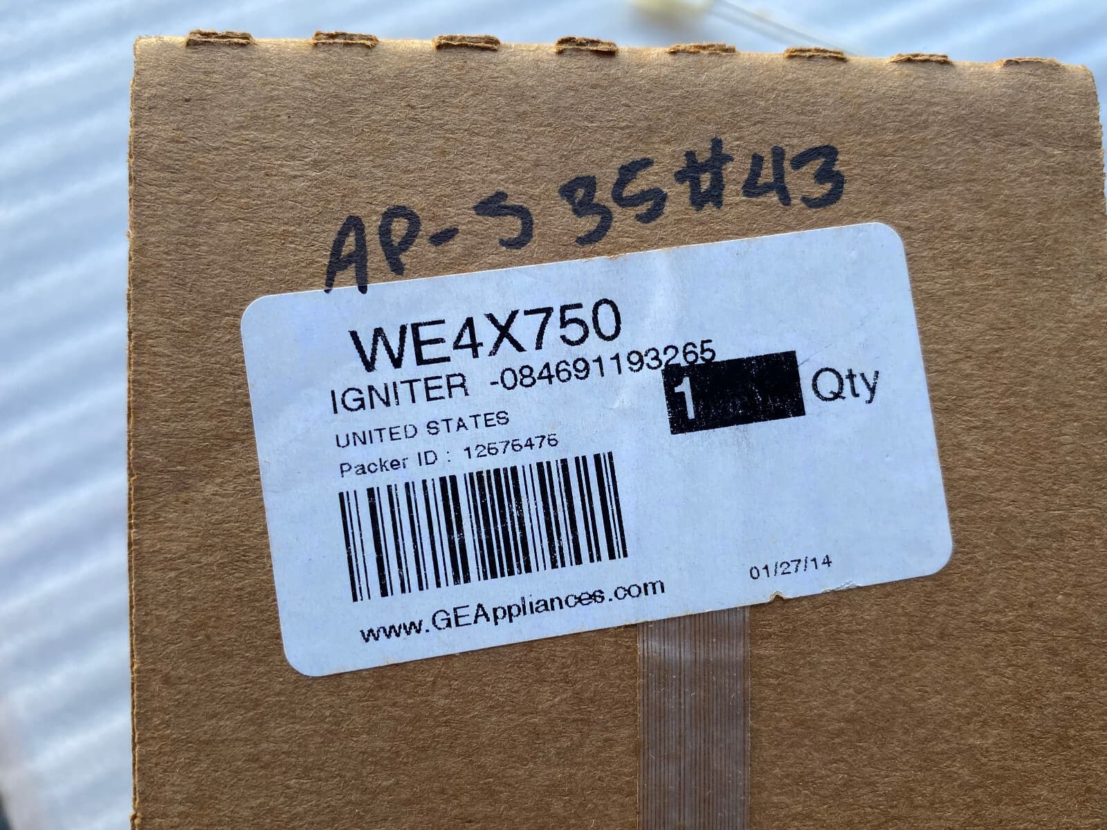 New Genuine GE Igniter WE4X750 — thumbnail 6