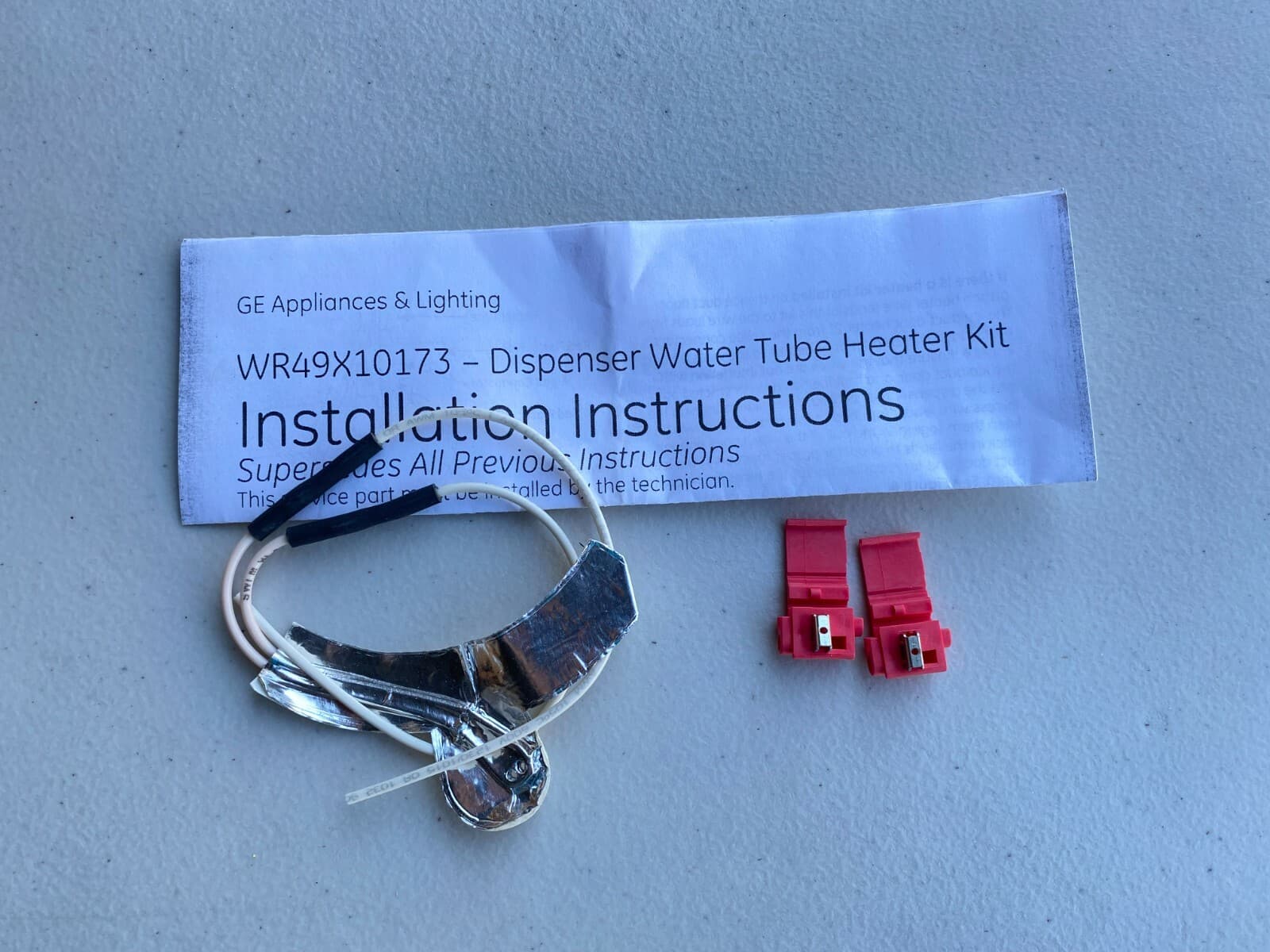 New Genuine OEM GE Dispenser Water Tube Heater WR49X10173 — thumbnail 3