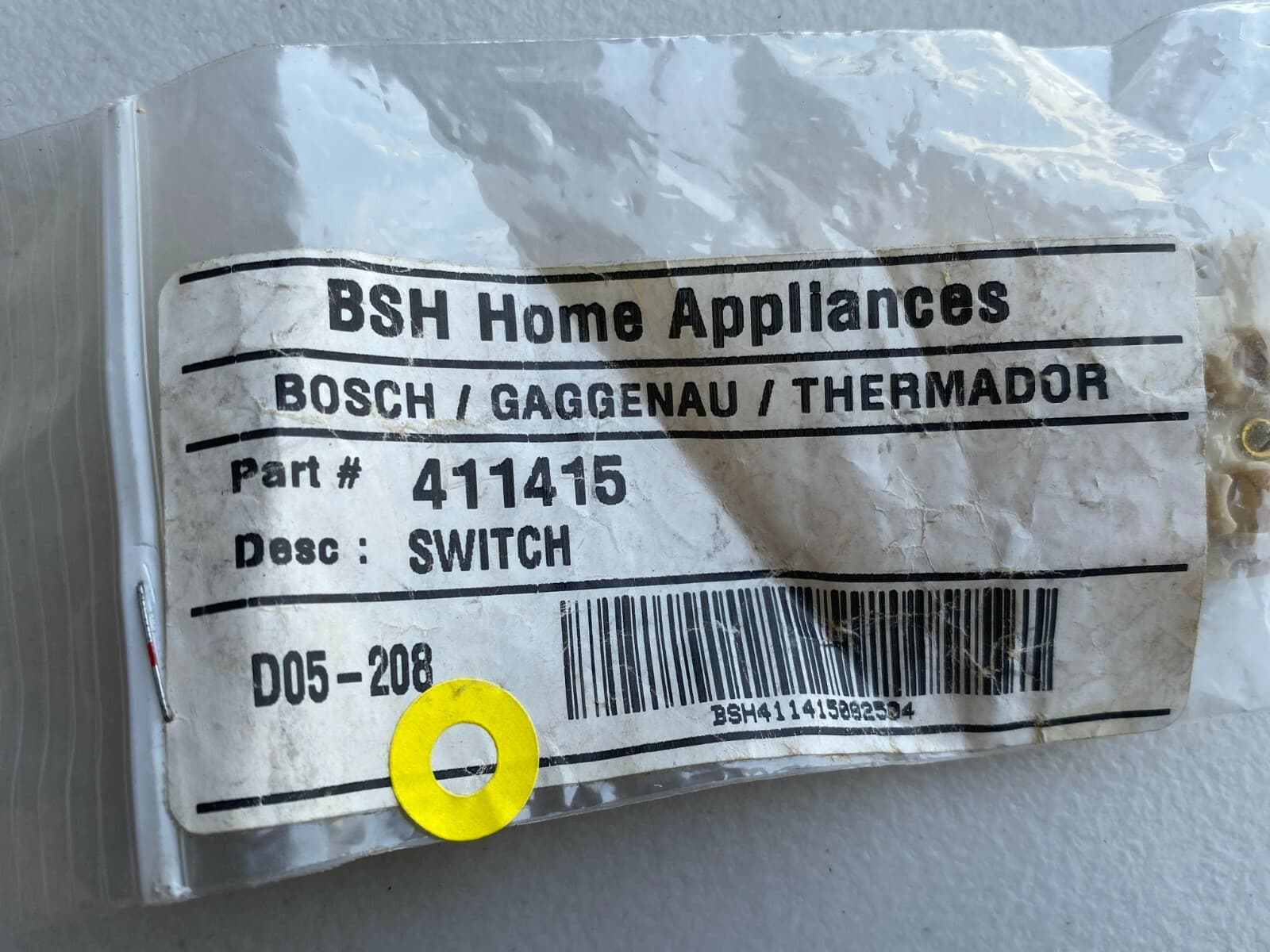 New Genuine Bosch Switch Spark Assembly 00411415 (411415) — thumbnail 4