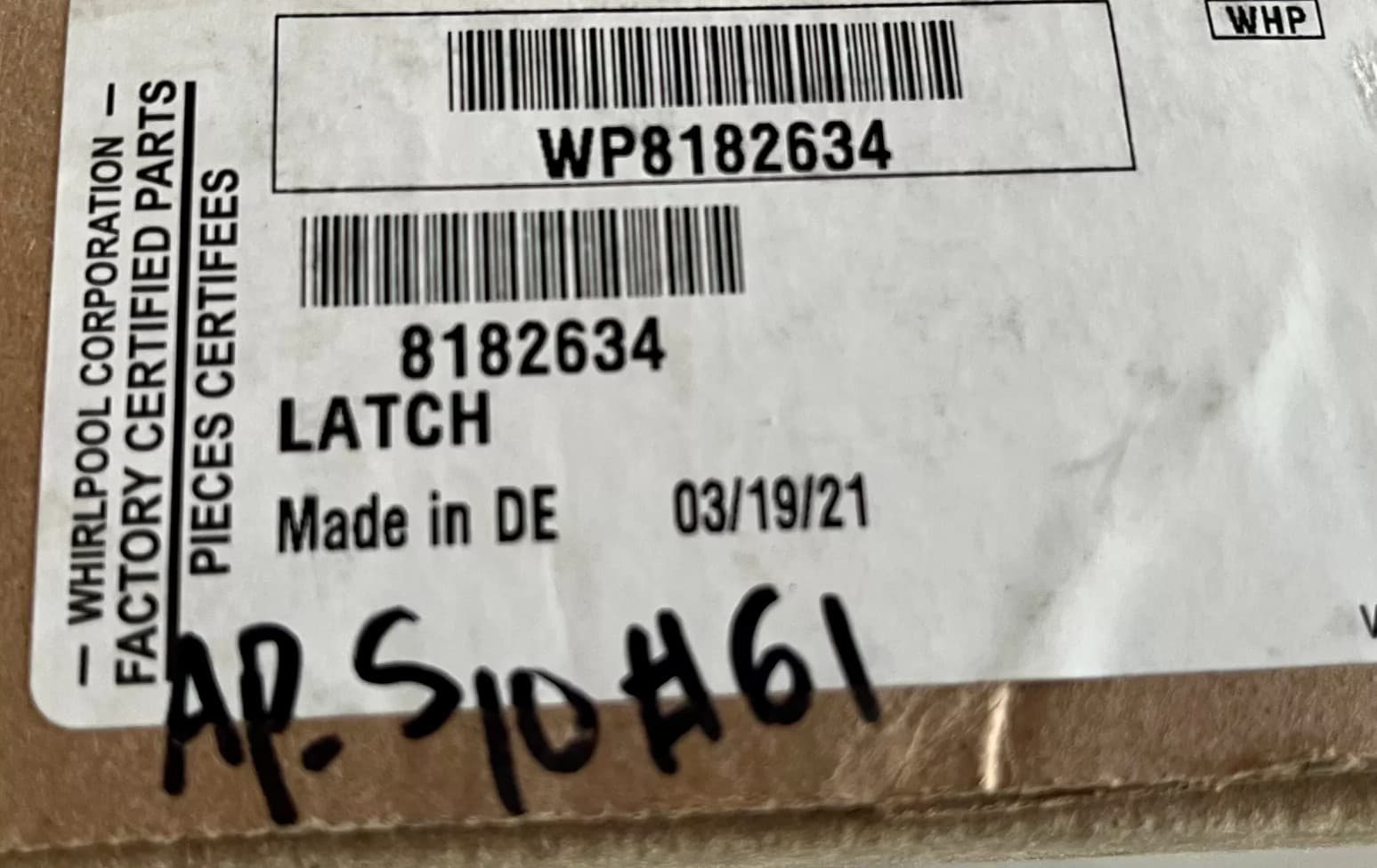 New Genuine OEM Whirlpool Washer Door Lock Assembly 8182634 WP8182634 — thumbnail 8