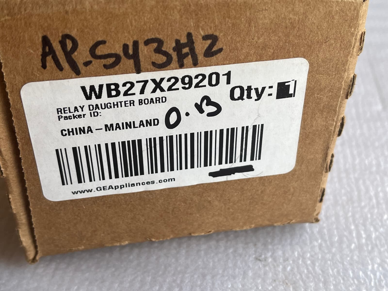 Genuine GE Range Relay Daughter Board WB27X29201 — thumbnail 4