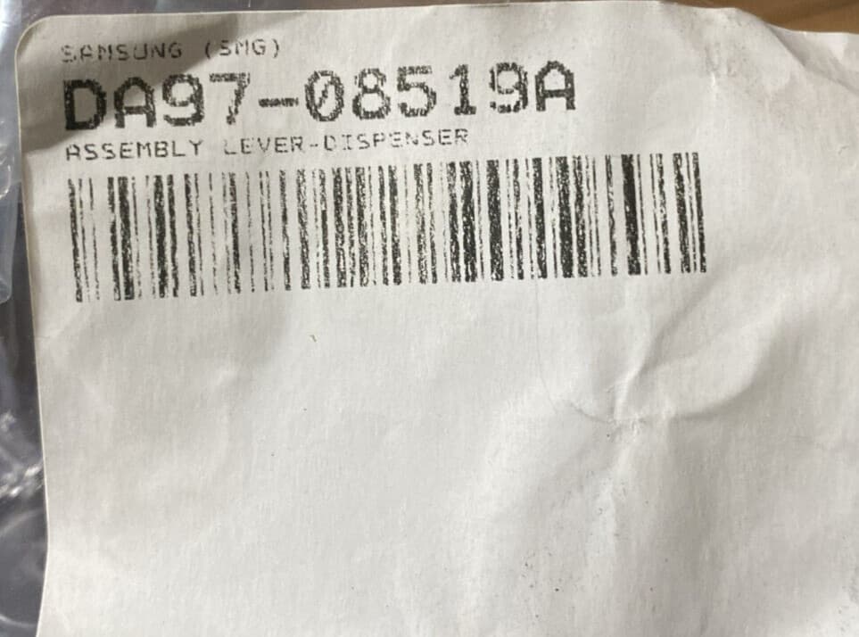 New Genuine OEM Samsung Refrigerator Dispenser Lever DA97-08519A — thumbnail 4