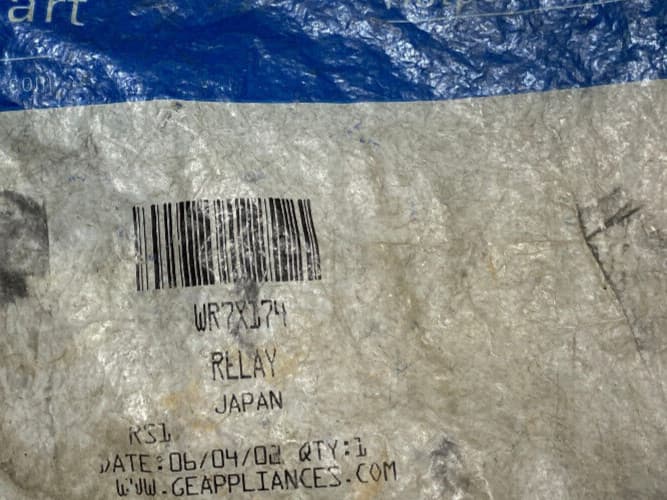 New Genuine OEM  GE Refrigerator Start Relay WR7X174 — thumbnail 2