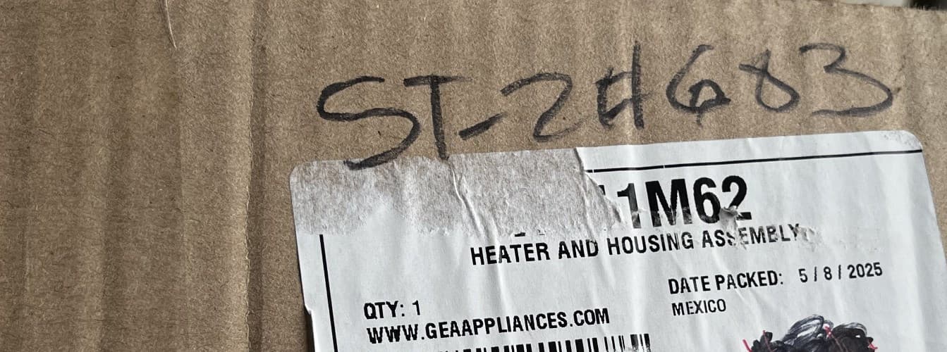 WE11M62 OEM GE Dryer Heater And Housing Assembly  New Genuine — thumbnail 3