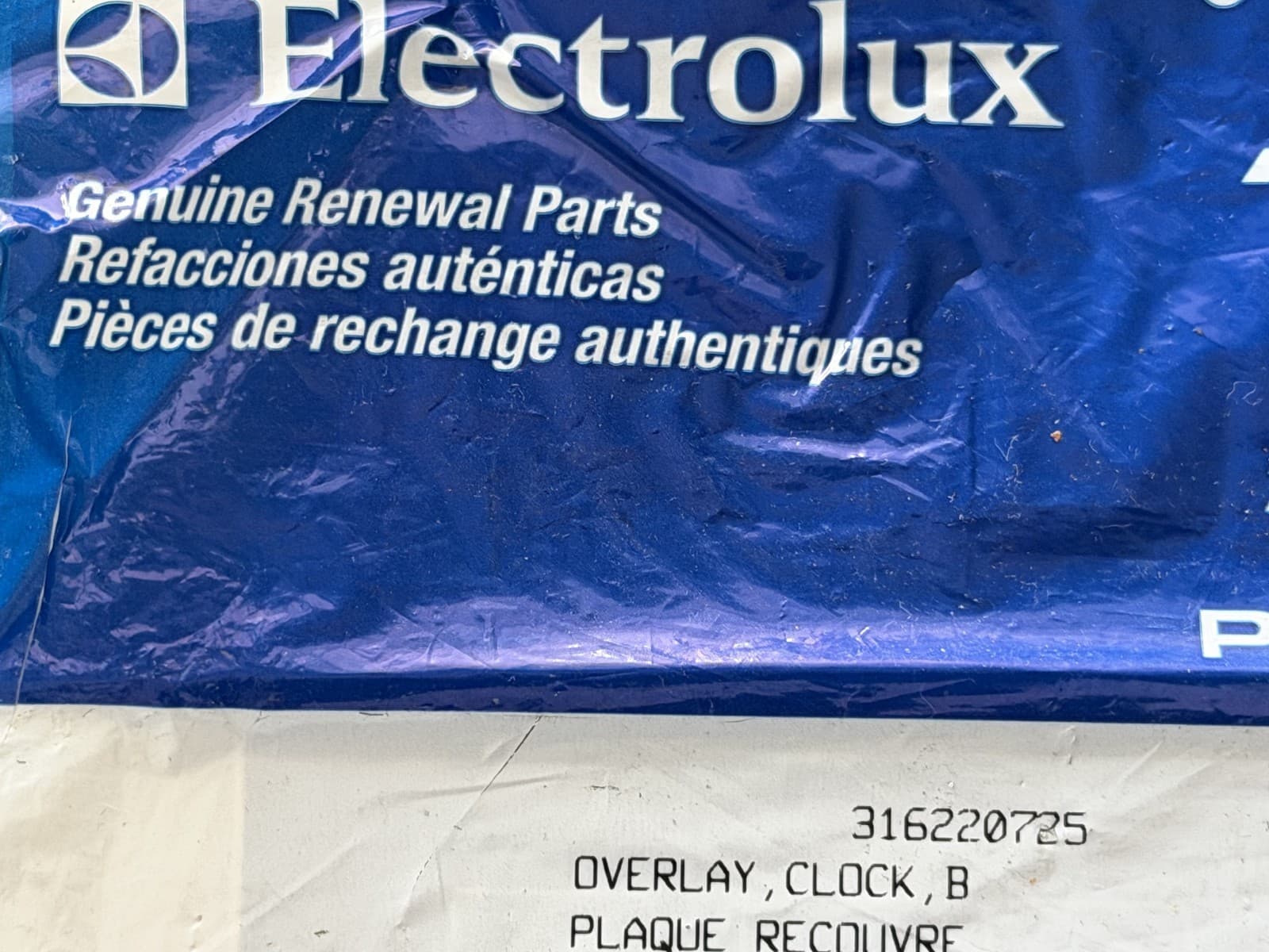 316220725  Frigidaire Oven Range Control Overlay New Genuine — thumbnail 2