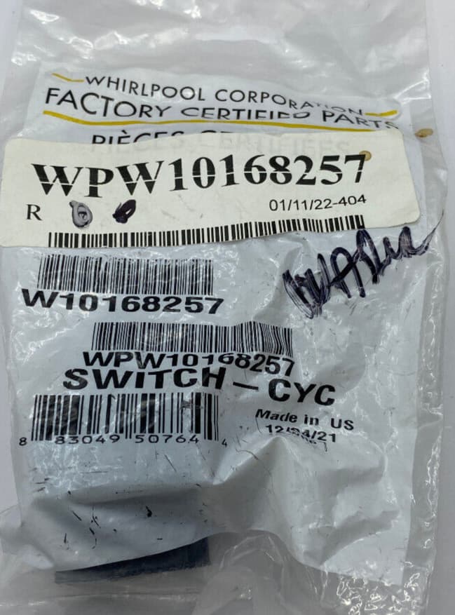 New Genuine OEM Whirlpool Washer Cycle Switch WPW10168257 W10168257 — thumbnail 2