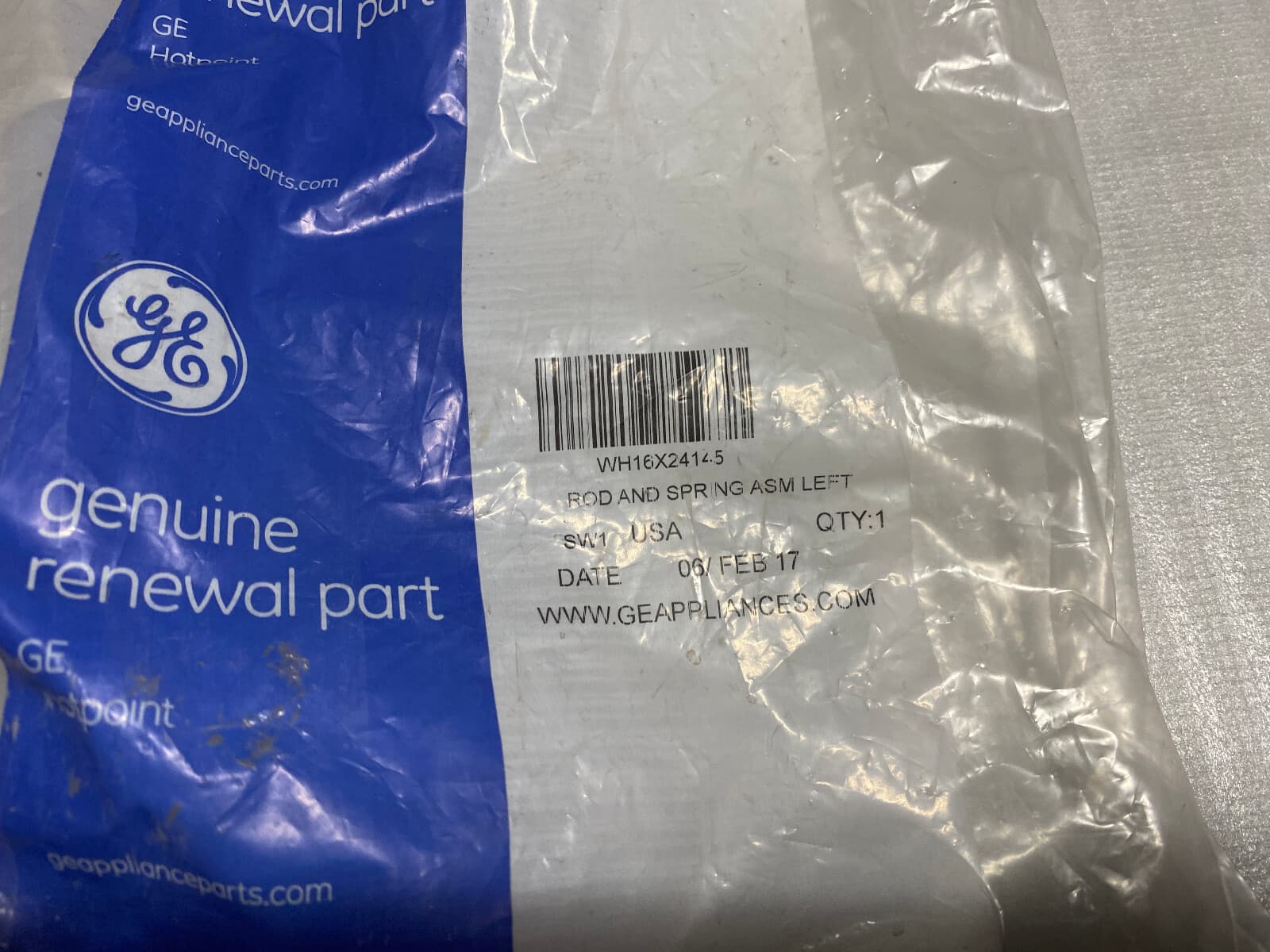 New Genuine OEM GE Suspension Rod  WH16X24145 — thumbnail 4
