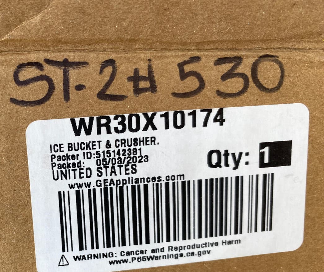 Genuine OEM GE Refrigerator Ice Container Assembly WR30X10174 — thumbnail 5