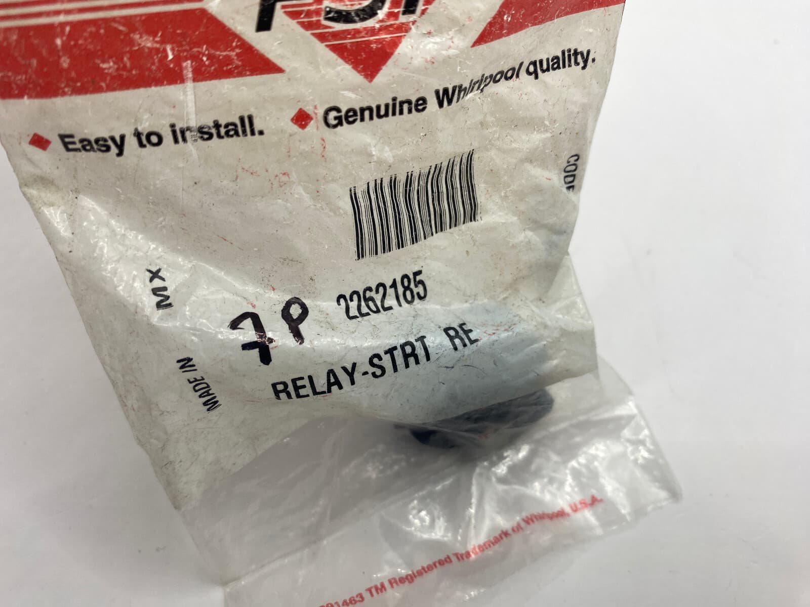 New Genuine Whirlpool  Refrigerator Compressor Start Relay WP2262185 2262185 — thumbnail 2