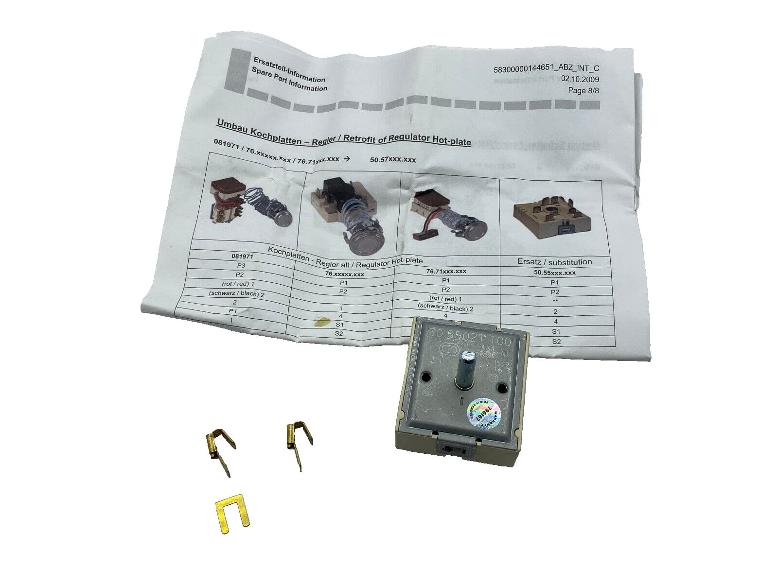 New Genuine OEM Bosch Wall Oven  Energy Regulator 00605922 — thumbnail 3