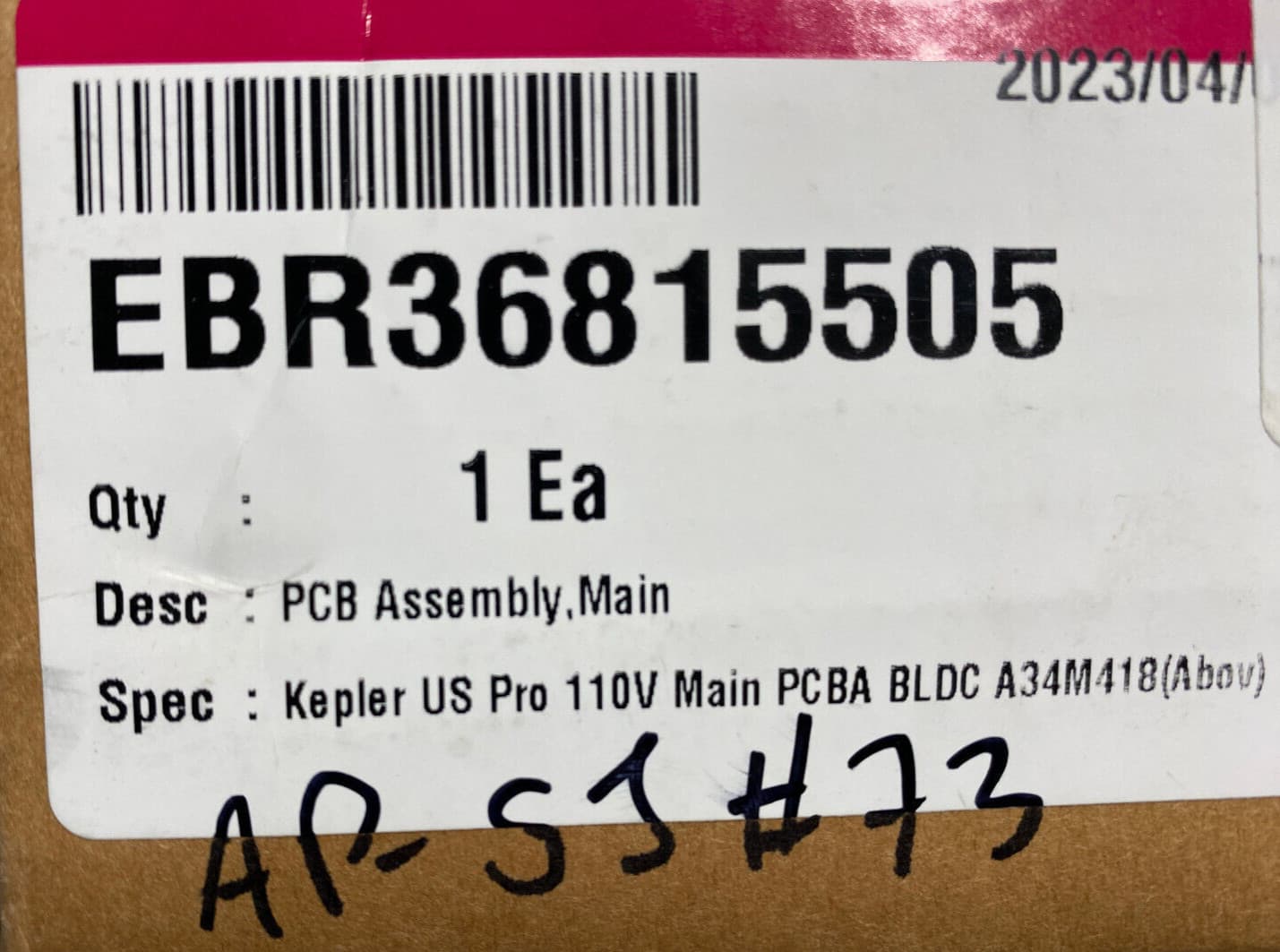 EBR36815505 OEM LG Washer Control Board New Genuine — thumbnail 12