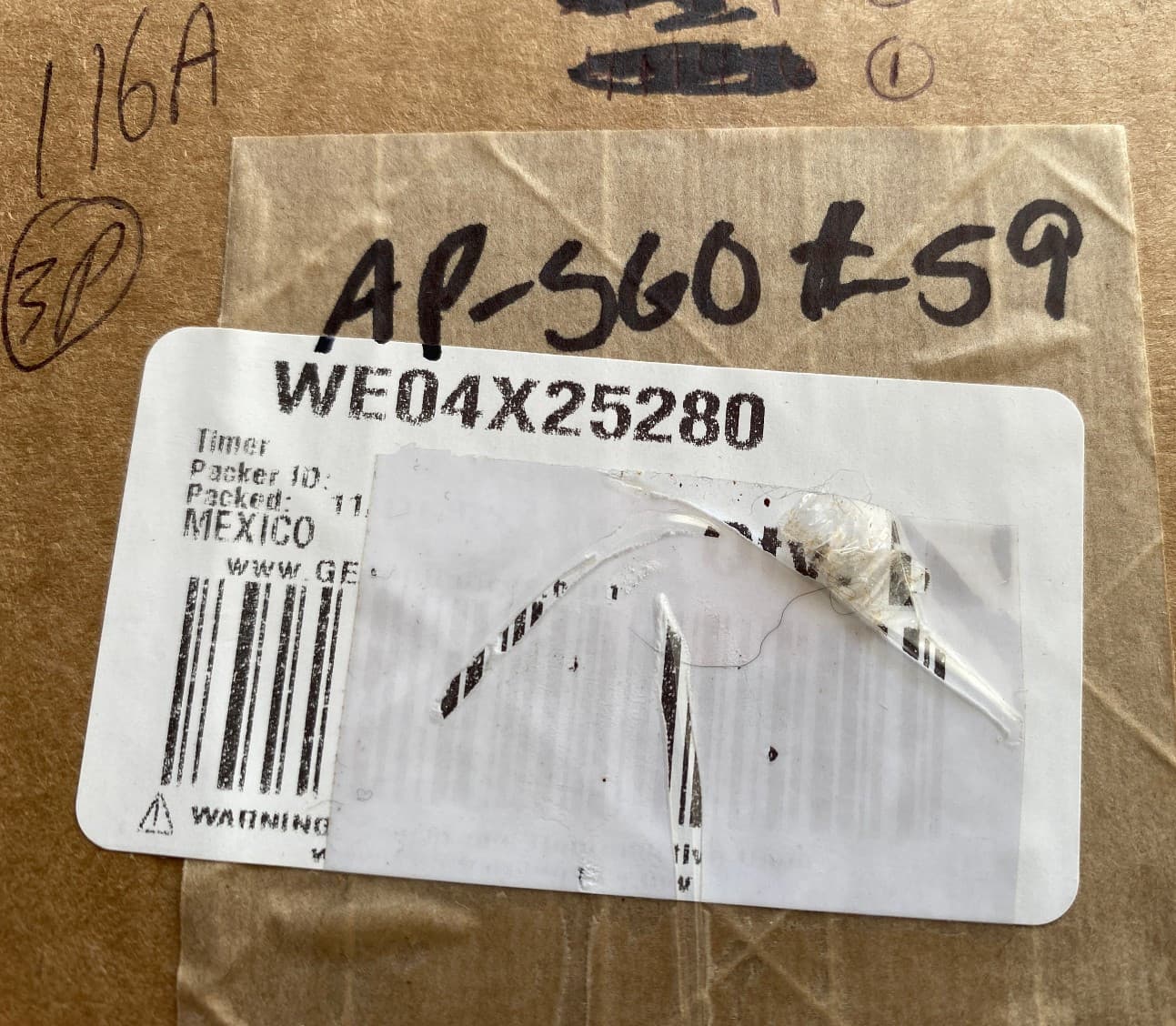 WE04X25280 OEM GE Dryer Timer  New Genuine — thumbnail 4