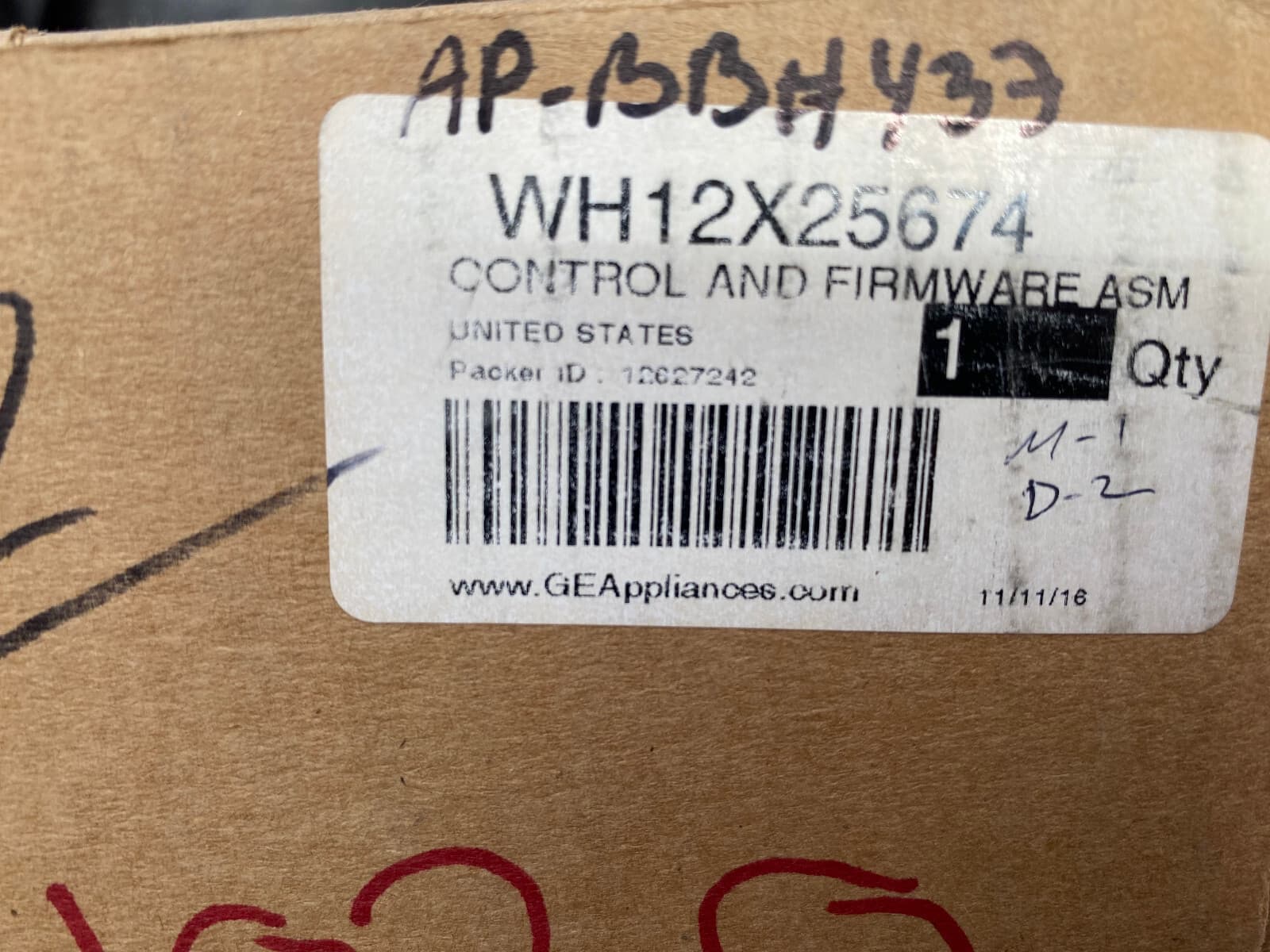 New Genuine OEM GE Washer Electronic Control Board Assembly WH12X25674 — thumbnail 5