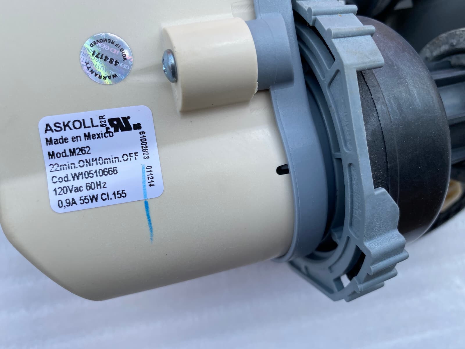 New Genuine OEM Whirlpool Dishwasher Pump and Motor Assembly W10531928 — thumbnail 5