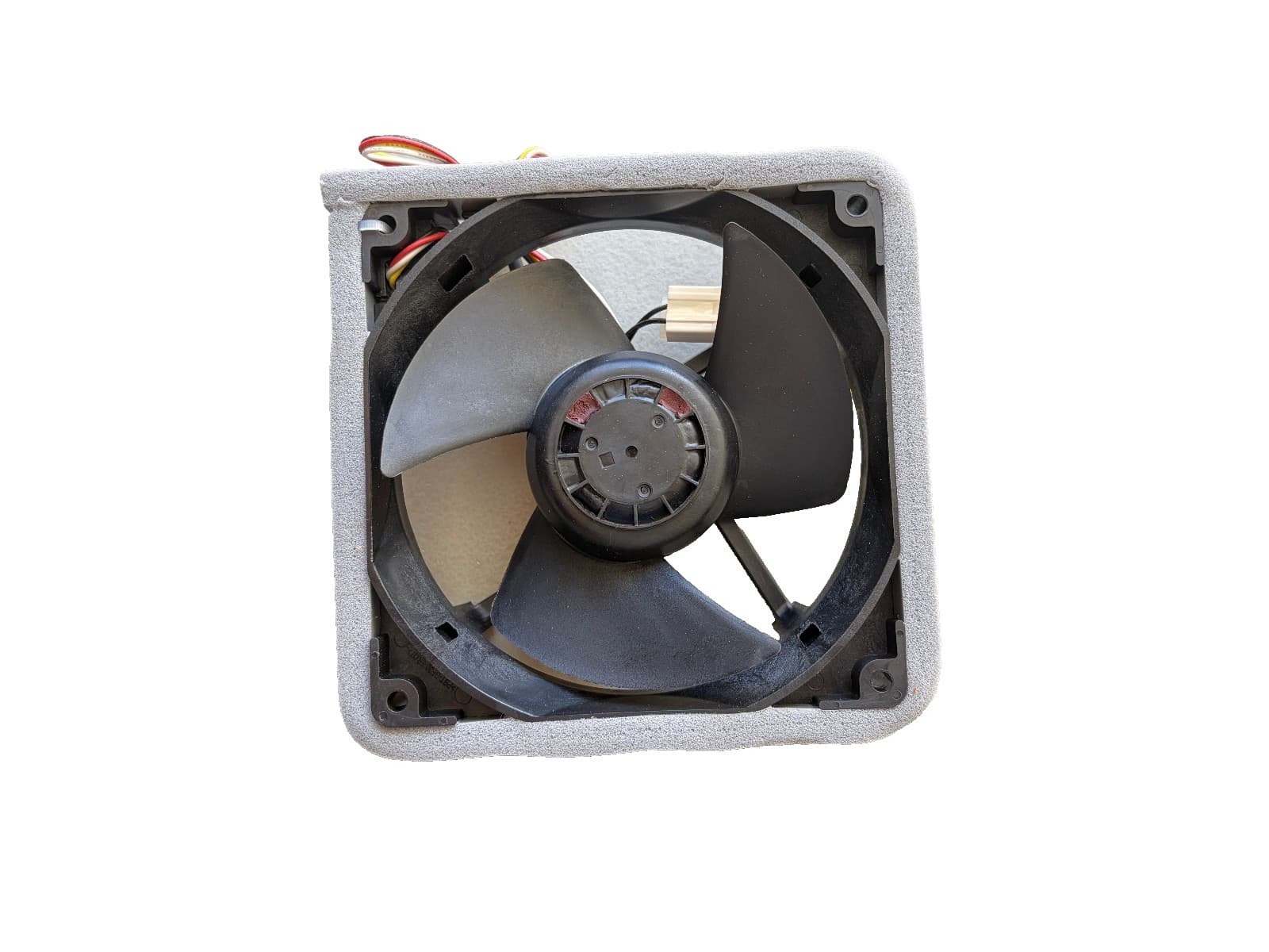 WR01X48592 OEM GE Freezer Fan W/Gasket New Genuine — thumbnail 2