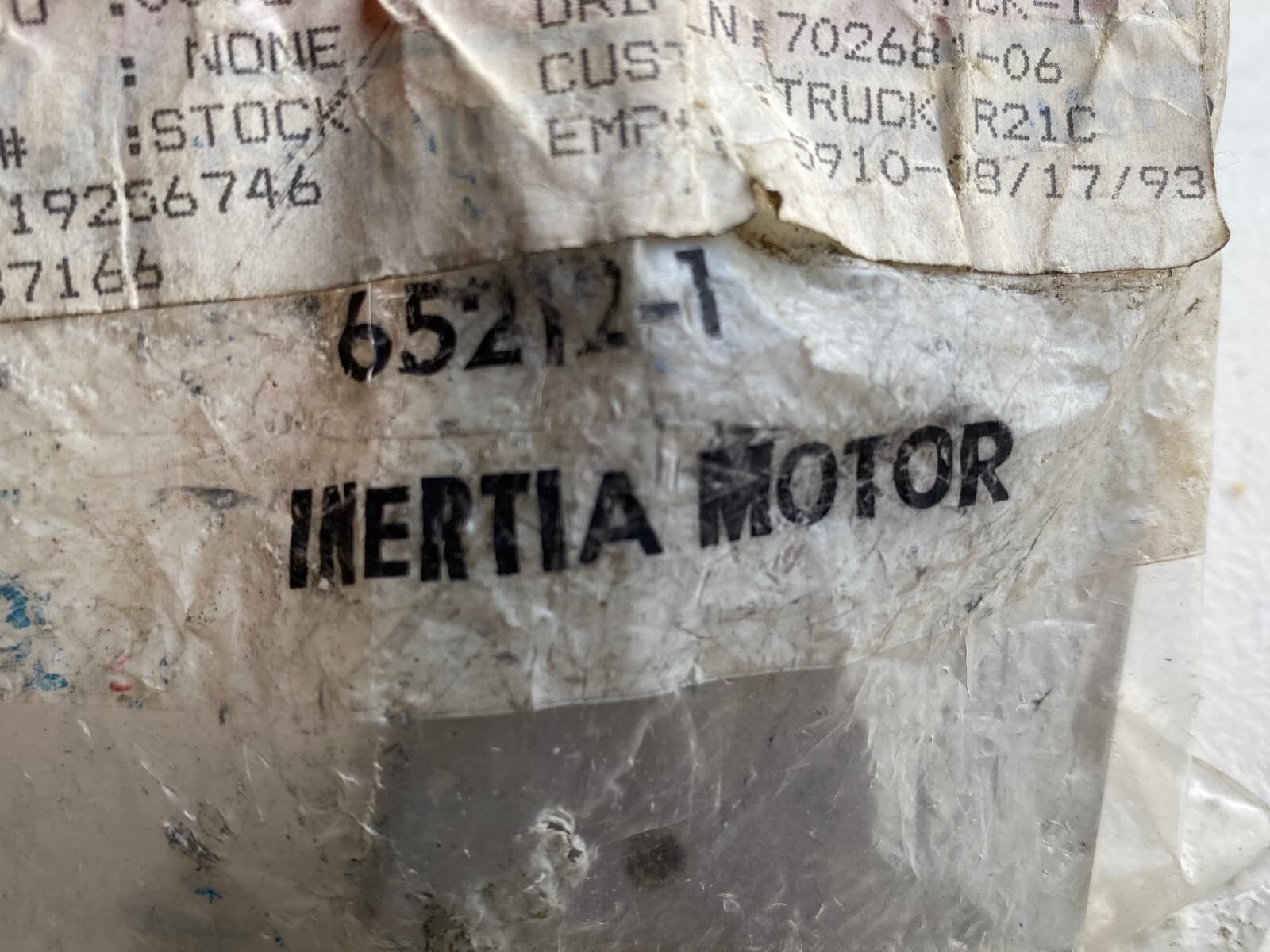 New Genuine Frigidaire Inertia Motor 65212-1 — thumbnail 2