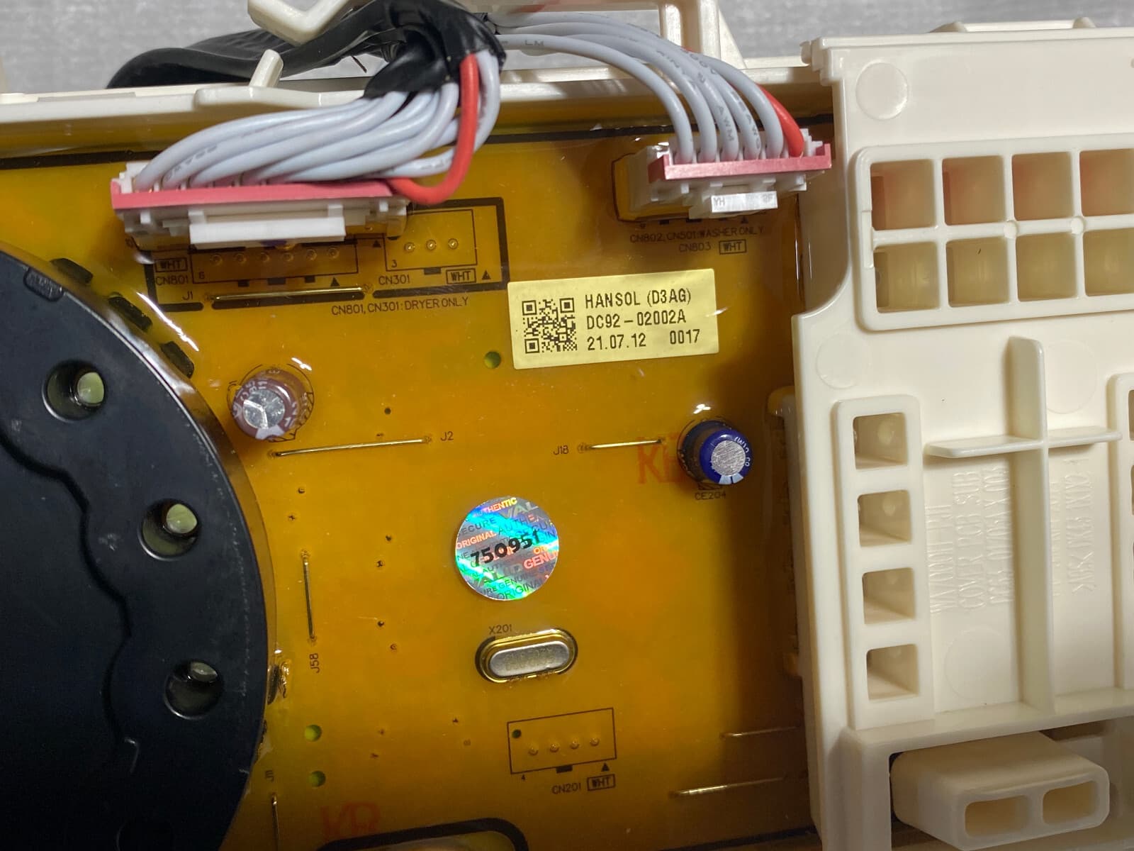 New Genuine OEM Samsung  Washer Electronic Control Board Kit DC92-02003A — thumbnail 9