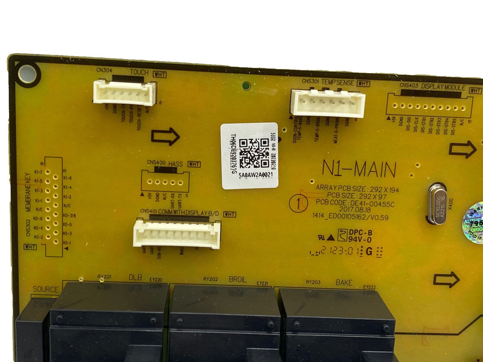 New Genuine OEM Samsung Range Oven Control Board DE92-03761G — thumbnail 2
