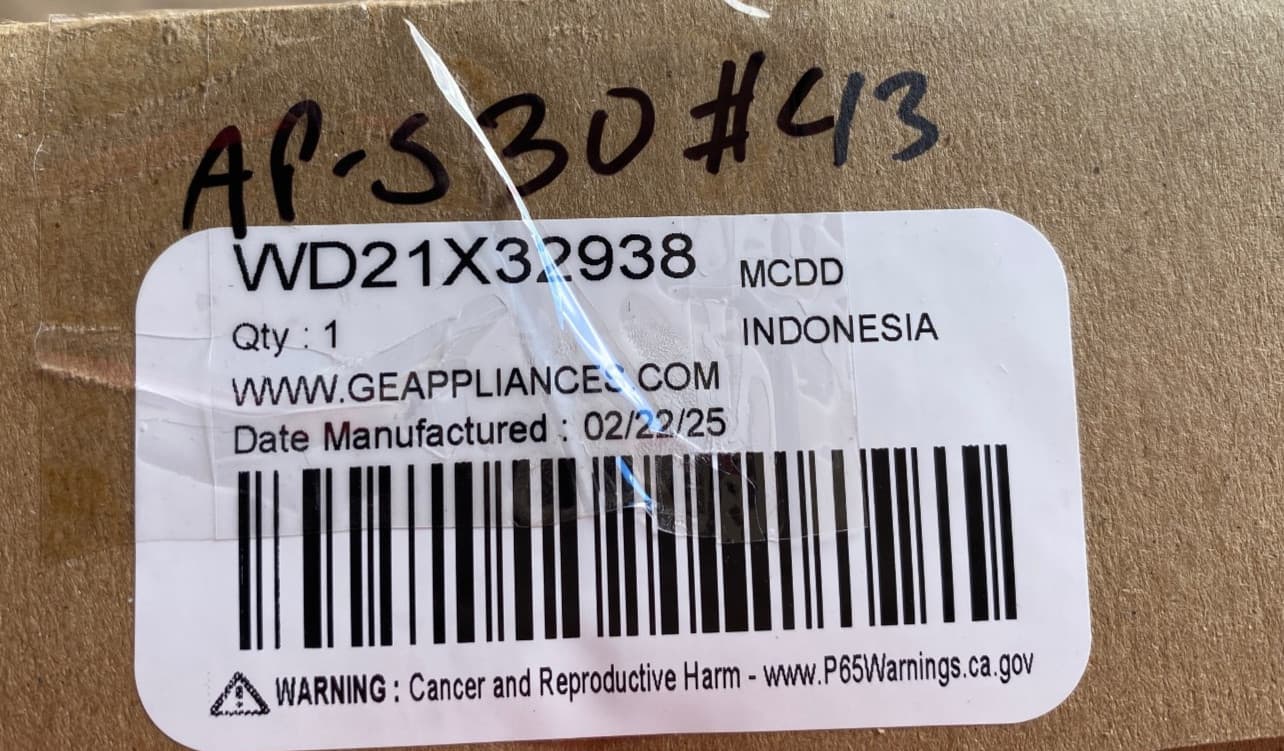 WD21X32938 OEM GE Dishwasher Main Control Board NEW Genuine — thumbnail 5