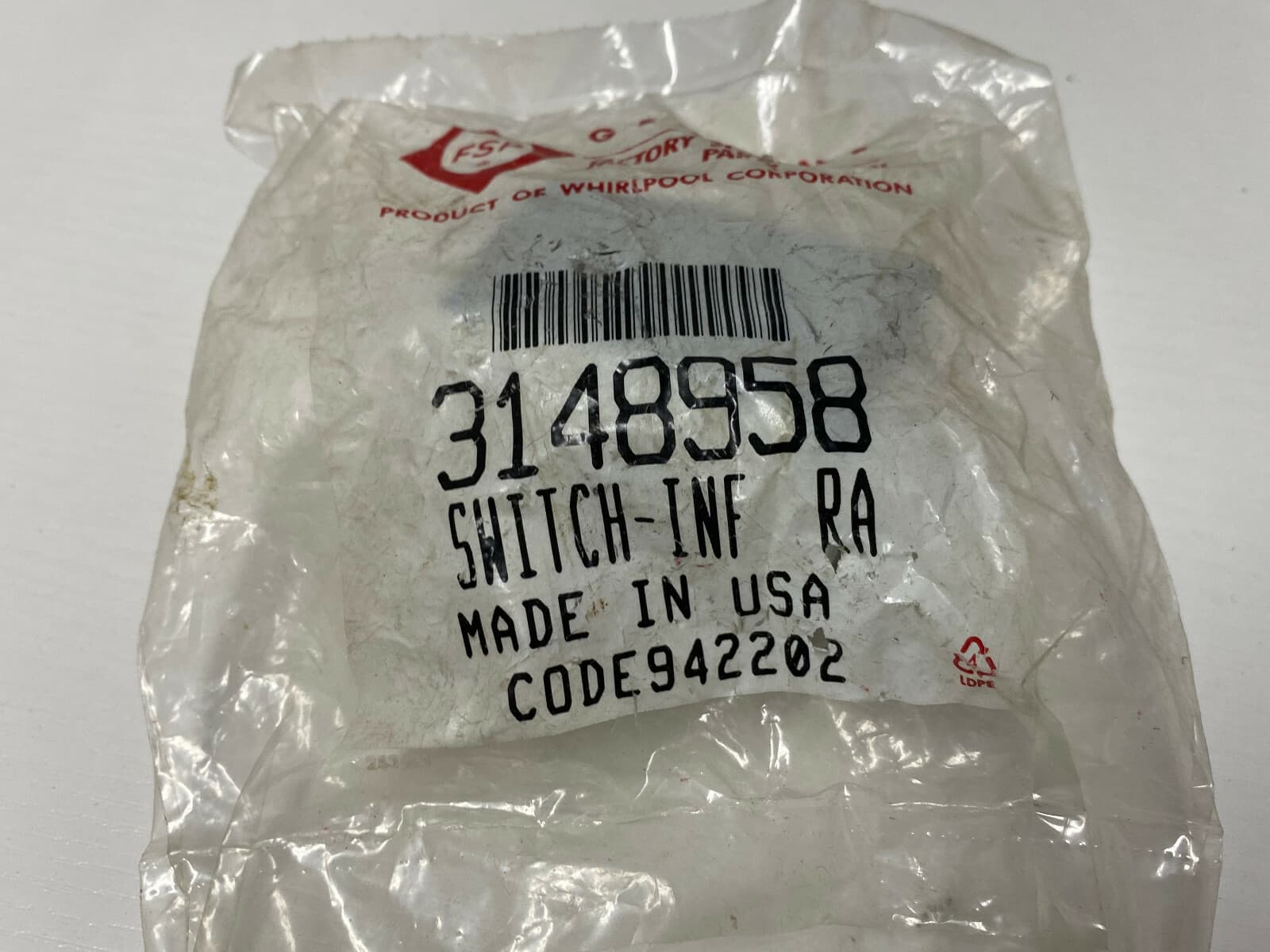 New Genuine OEM  Whirlpool Electric Ranges Switch-Infinite 3148958 — thumbnail 5