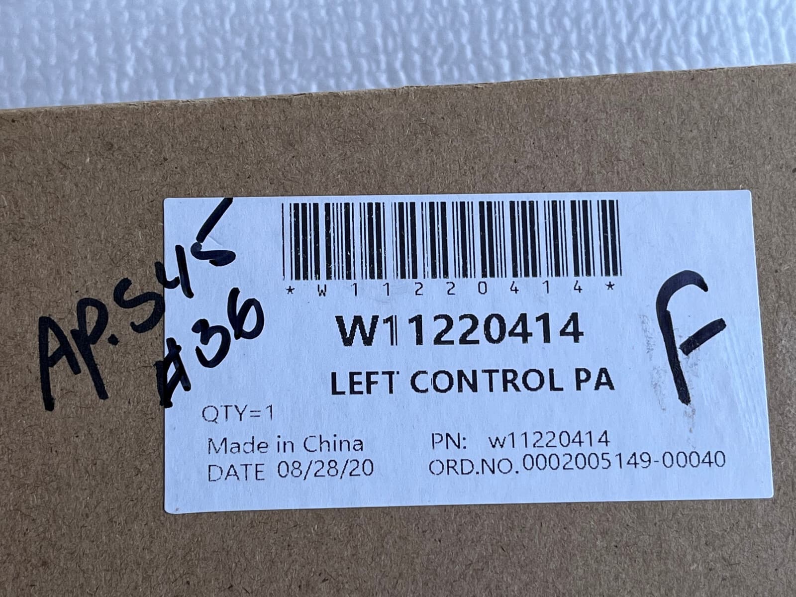New Whirlpool Microwave Control Panel, Left (Black) W11220414 — thumbnail 4