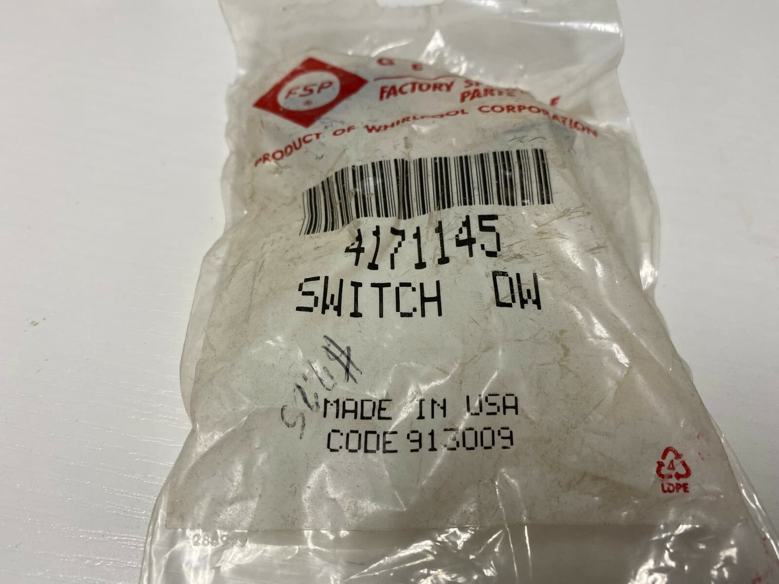 Genuine OEM Whirlpool Switch 4171145 — thumbnail 8