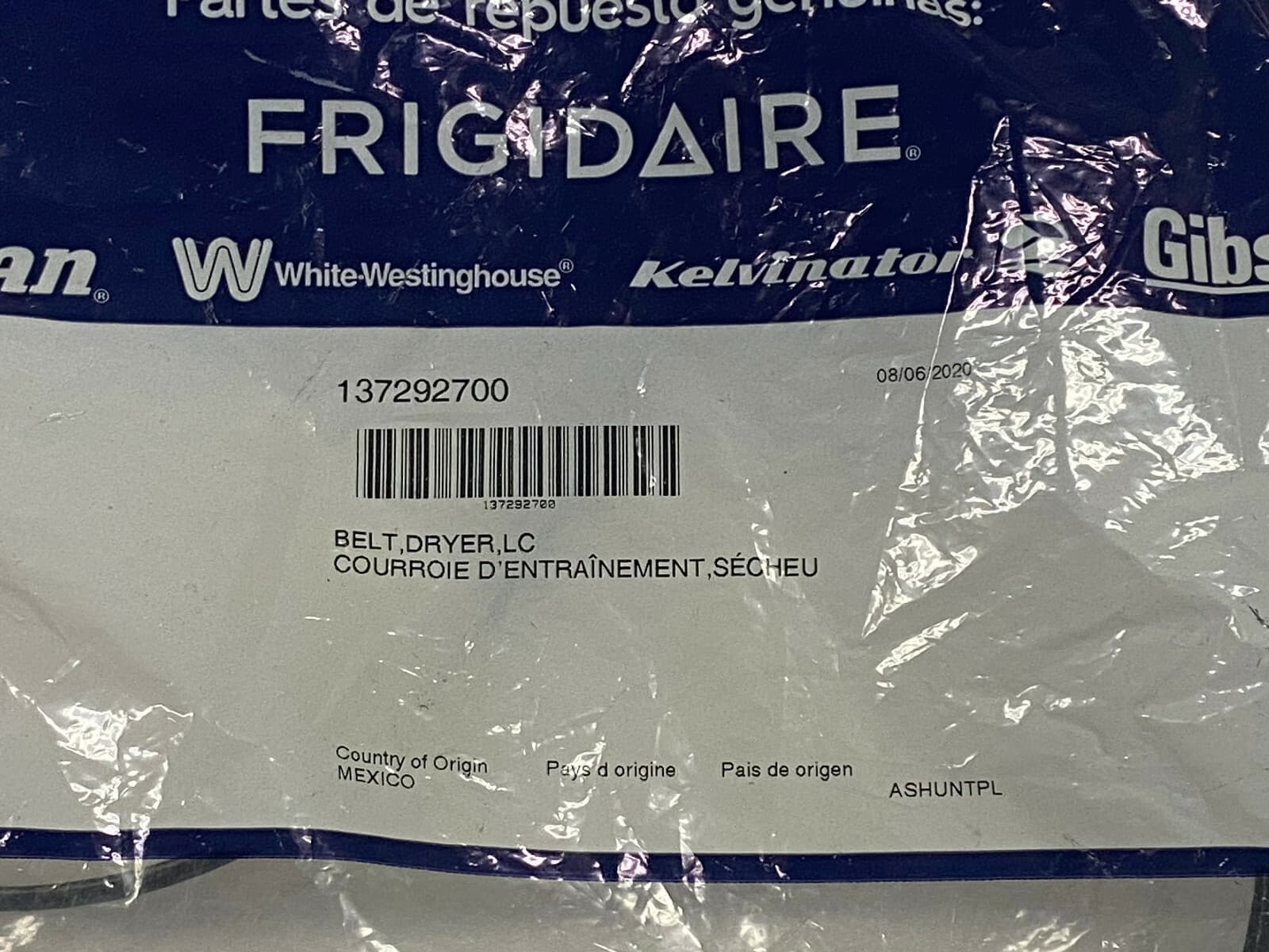 137292700  OEM Frigidaire Dryer Drum Belt NEW Genuine — thumbnail 4