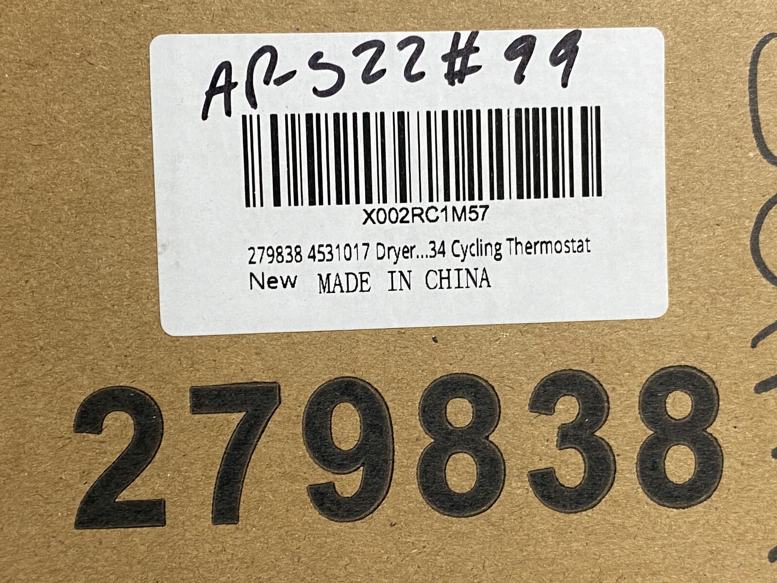 279838 NEW Replacement for Whirlpool Dryer Heating Element — thumbnail 5