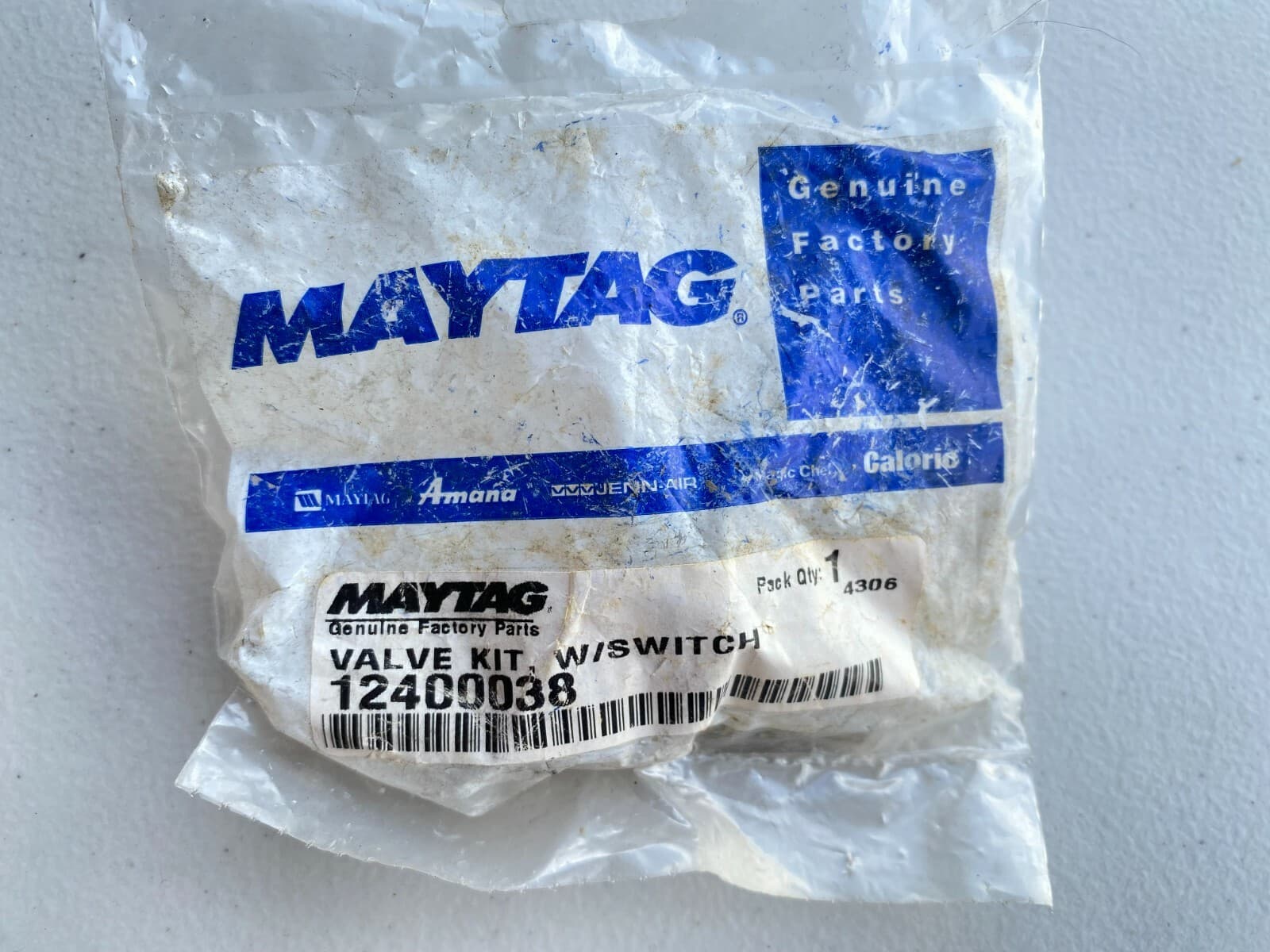 Genuine OEM MAYTAG Valve Kit, W/switch 12400038 — thumbnail 2