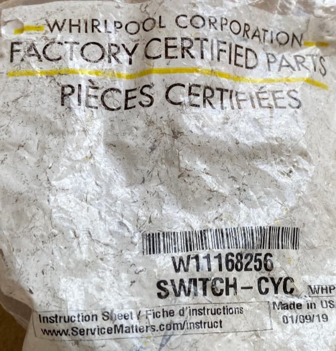 New Genuine OEM Whirlpool Washer Rotary Switch 1CWTW4705GW0 W11168256 — thumbnail 2
