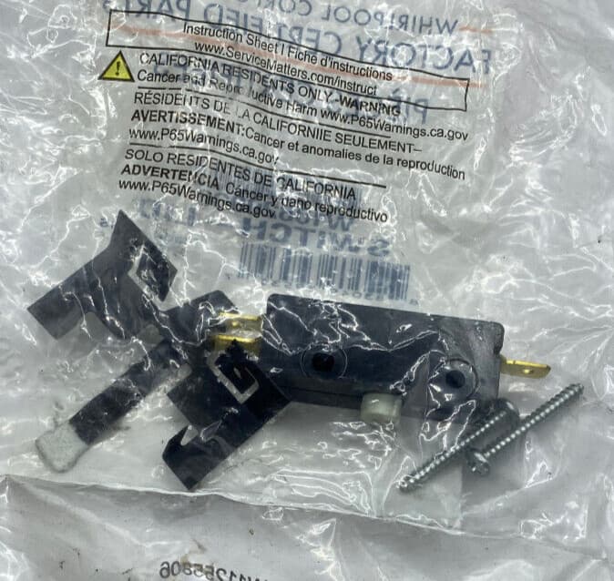 W10820036 279347 OEM Whirlpool Dryer Door Switch Kit  (Set of 2) NEW Genuine — thumbnail 5