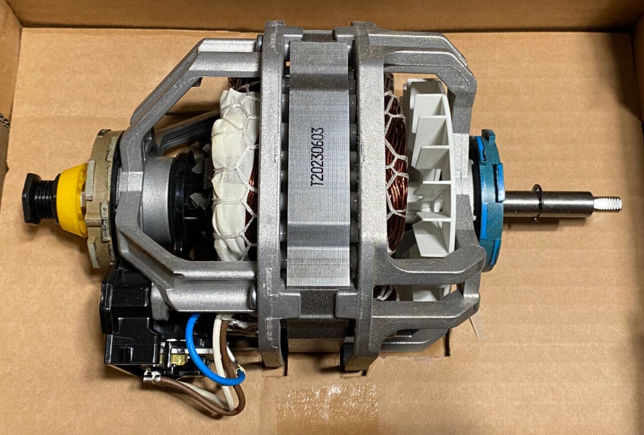 New Genuine OEM LG Dryer Drum Drive Motor With Pulley 4681EL1008A — thumbnail 4
