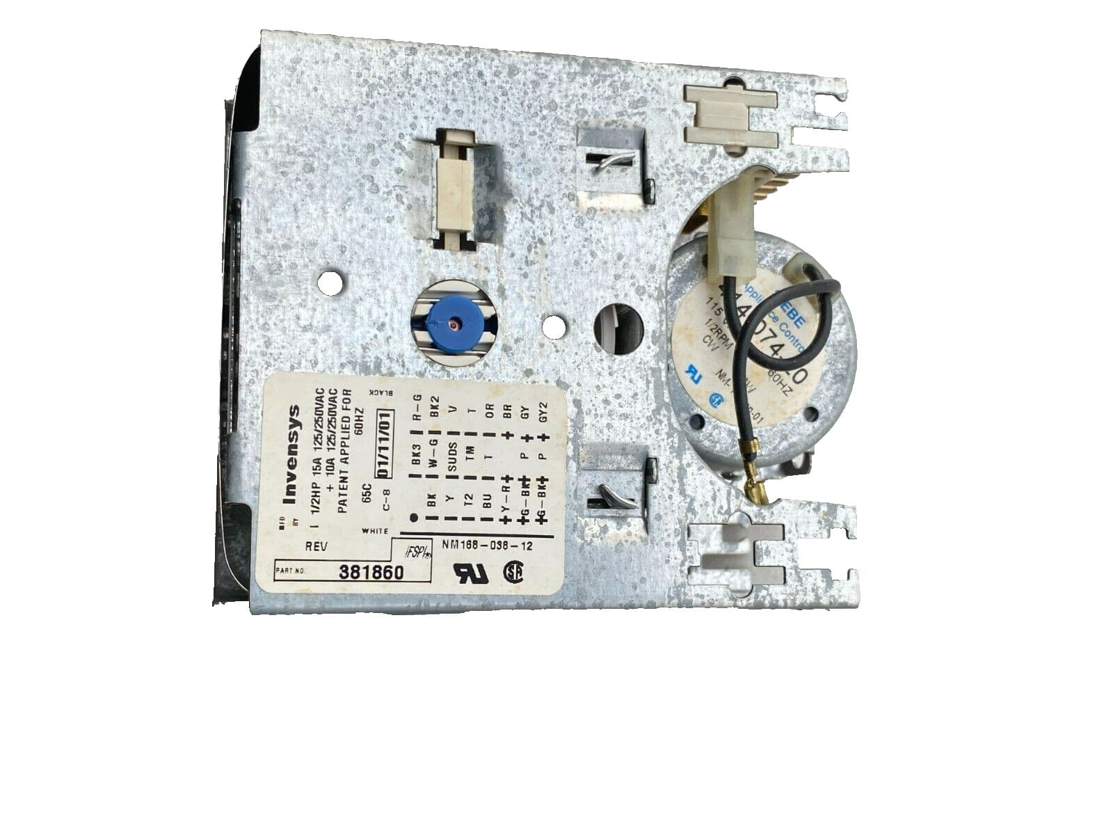 Genuine OEM Whirlpool Washer Timer 381860