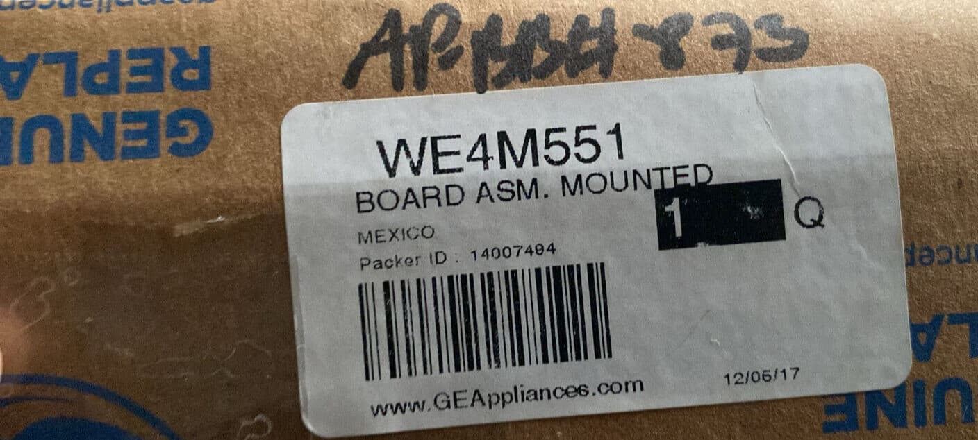 New Genuine OEM GE Dryer Control Board WE4M551 — thumbnail 3