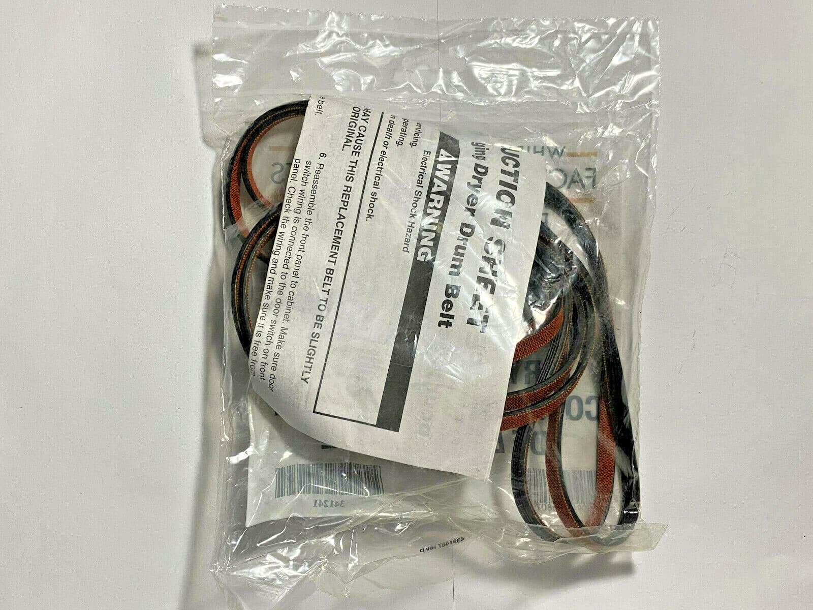 341241  OEM Whirlpool Dryer Drum Belt  (2 Pack) New Genuine — thumbnail 4