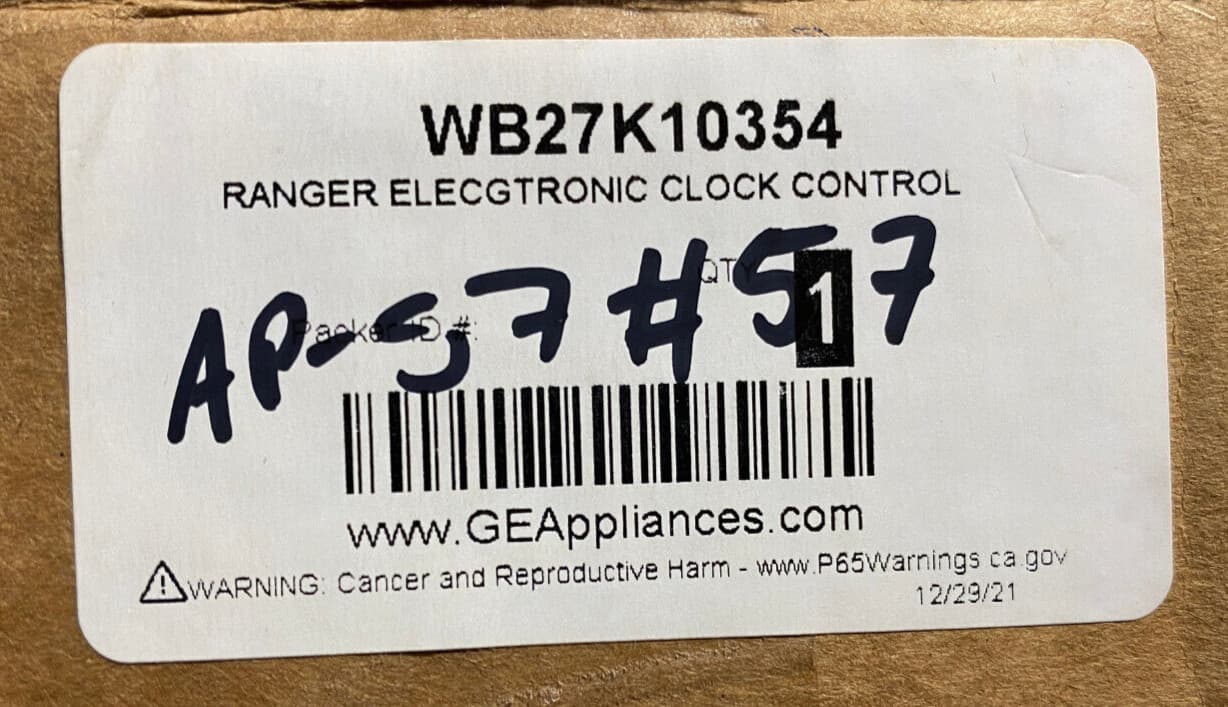 Genuine OEM GE Gas Range Clock Control WB27K10354 — thumbnail 4
