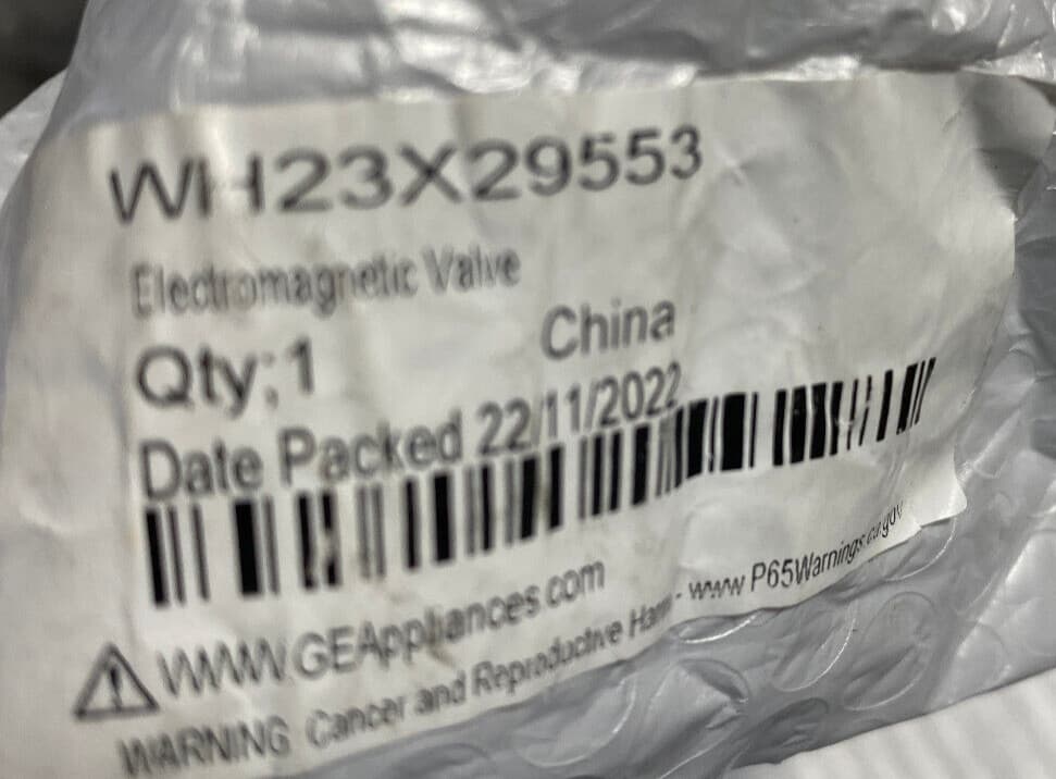 New Genuine GE Washing Machine Water Inlet Valve WH23X29553 — thumbnail 6
