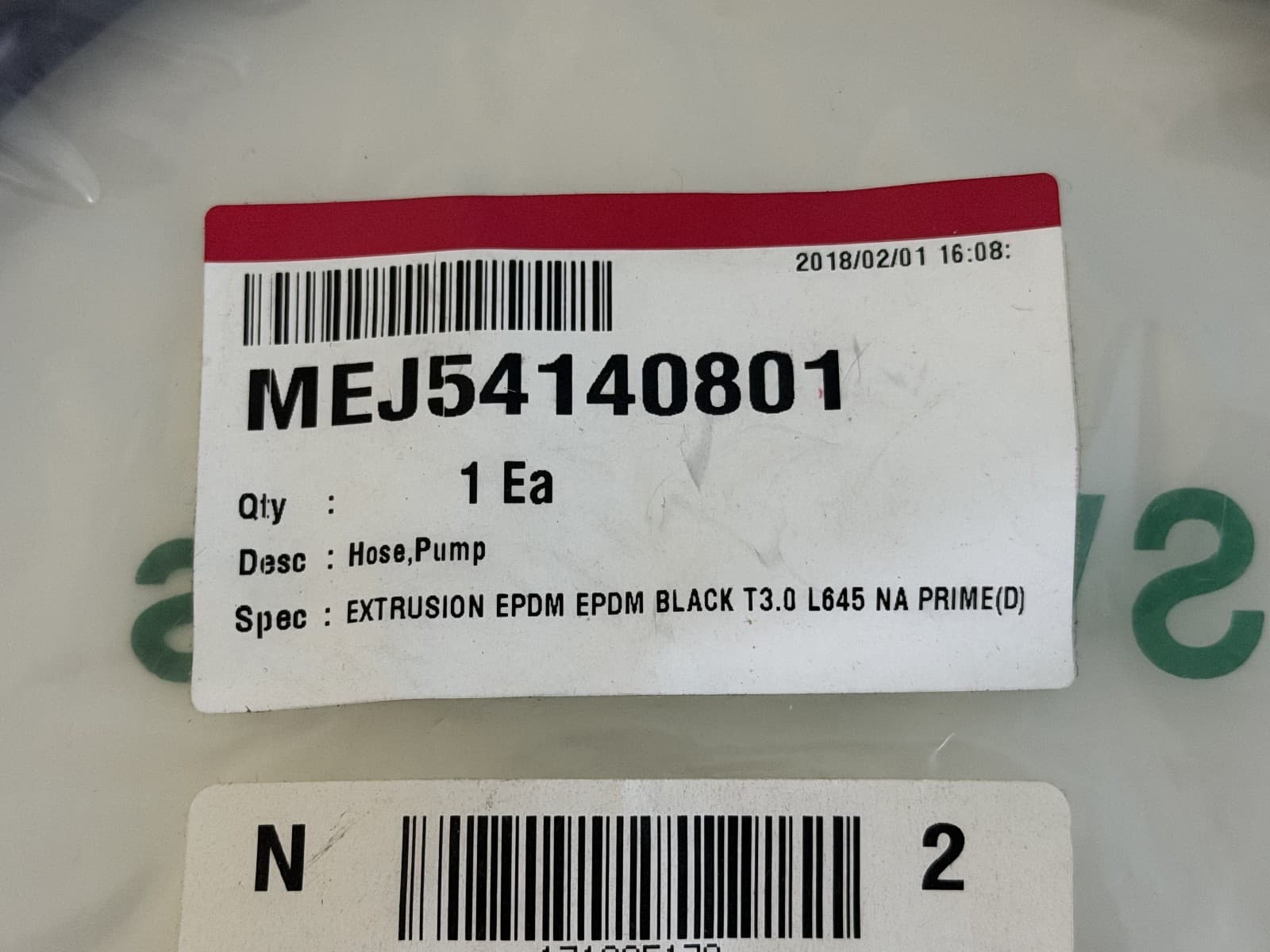 MEJ54140801 OEM LG  Dryer Hose , Pump New Genuine — thumbnail 3