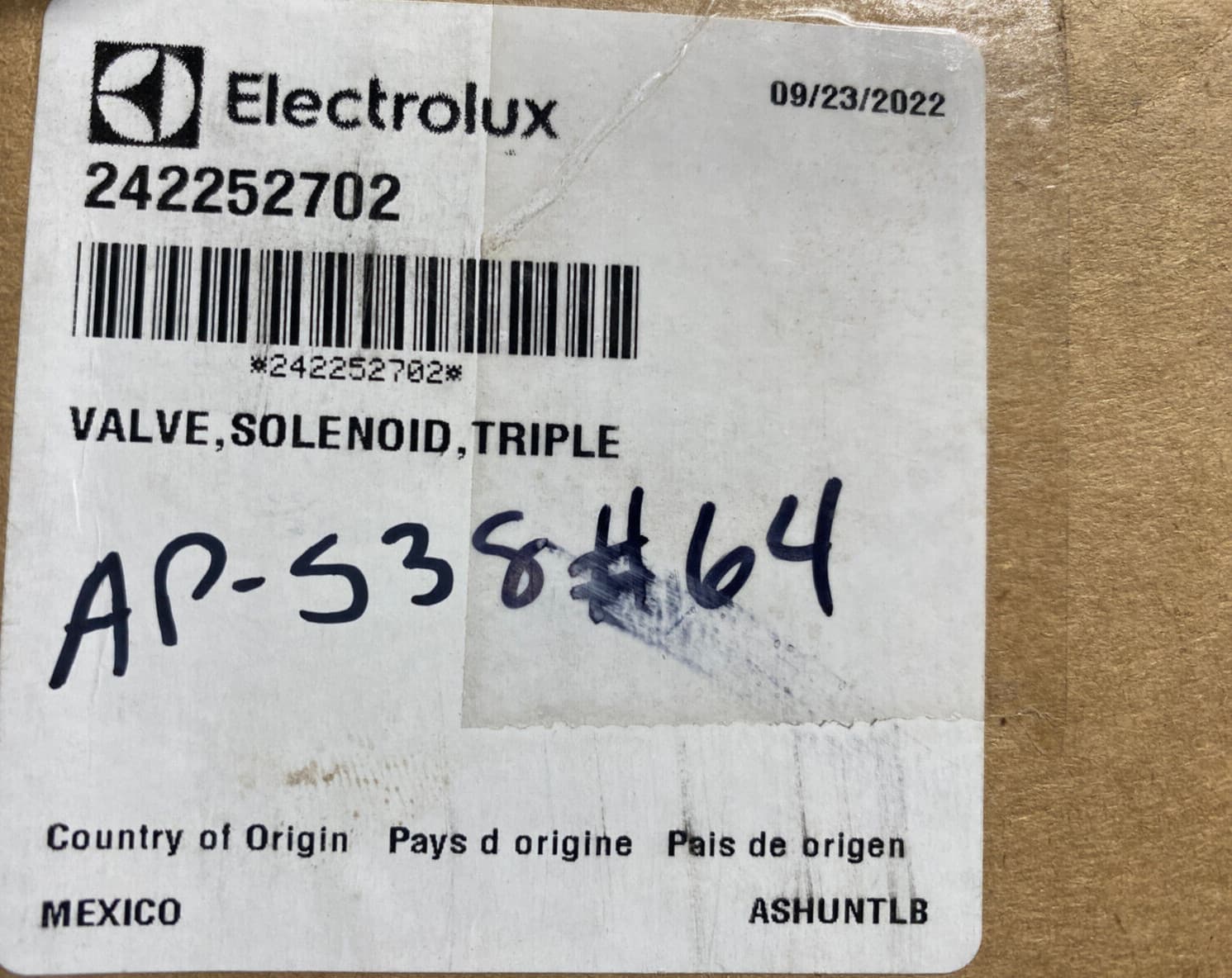 New Genuine OEM Frigidaire Refrigerator Water Inlet Valve Assembly 242252702 — thumbnail 9