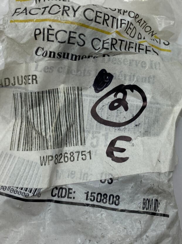 New Genuine OEM Whirlpool Dishwasher Dishrack Adjuster WP8268751 — thumbnail 3