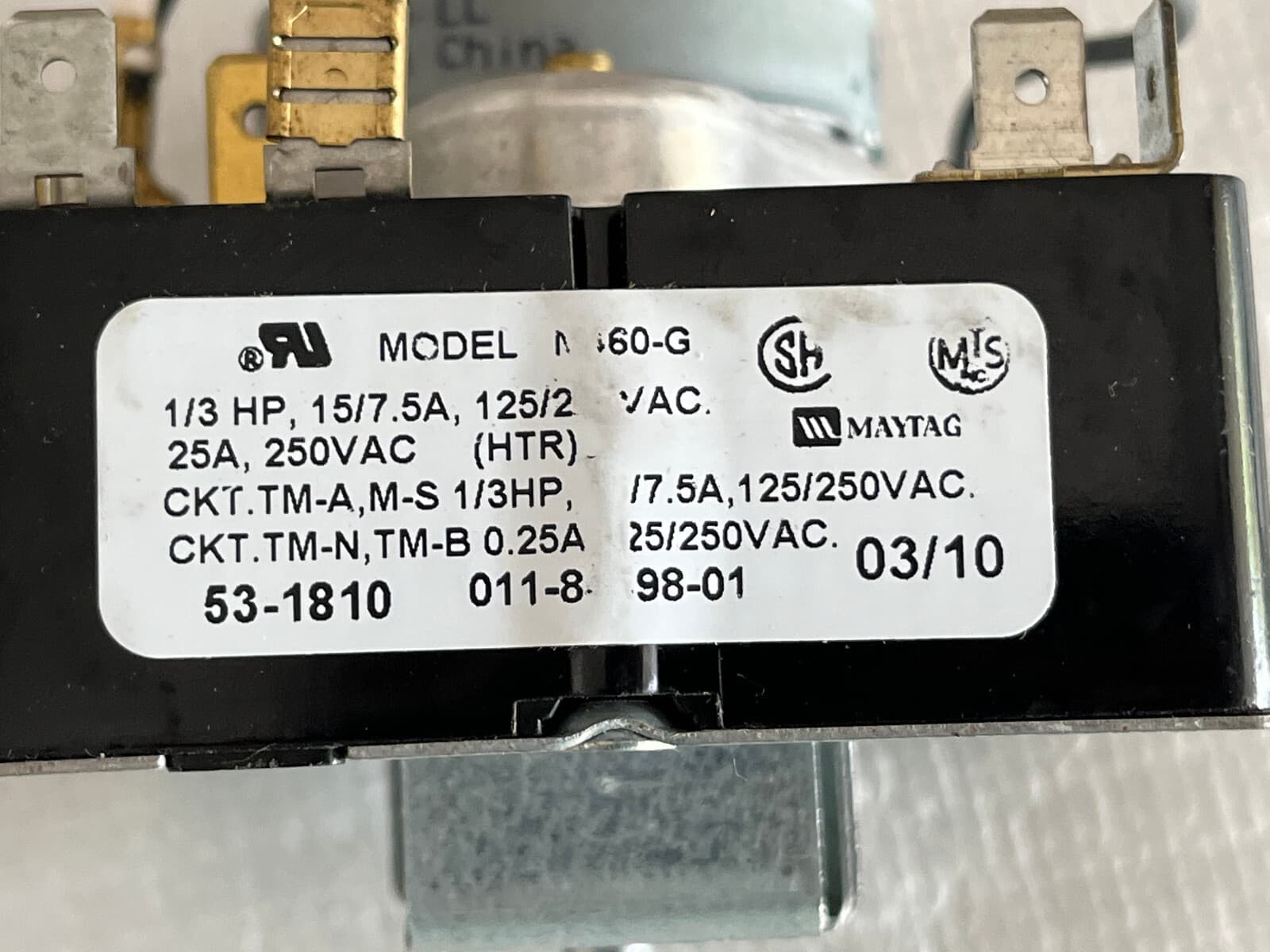 Genuine Whirlpool Dryer Timer WP53-1810 (53-1810) — thumbnail 5