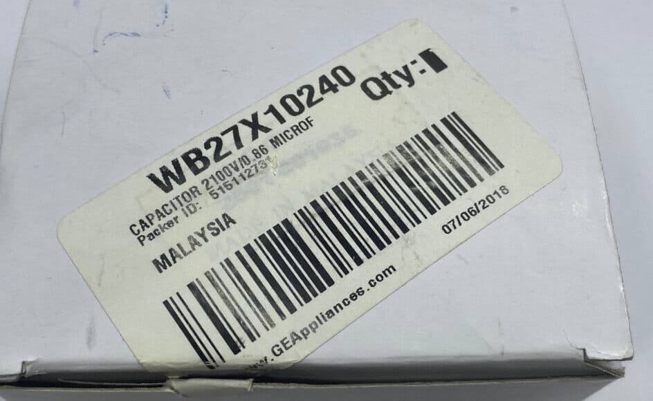 New Genuine GE Microwave High-Voltage Capacitor WB27X10240 — thumbnail 3