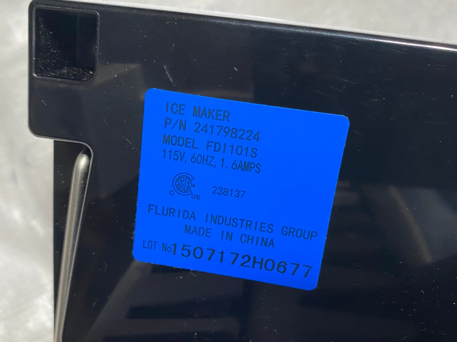 Genuine OEM Electrolux  Frigidaire  Refrigerator Ice Maker 241798224 — thumbnail 4