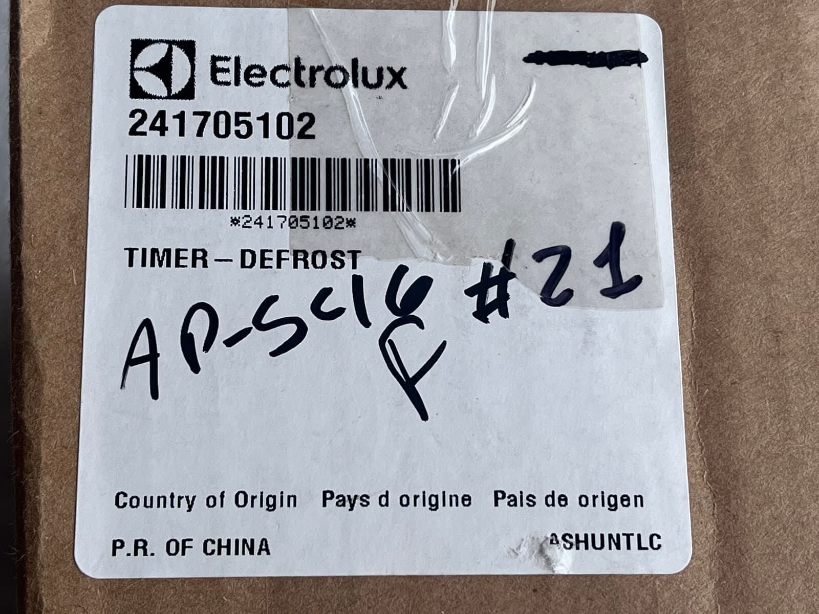 New Genuine Electrolux Defrost Timer 241705102 — thumbnail 4